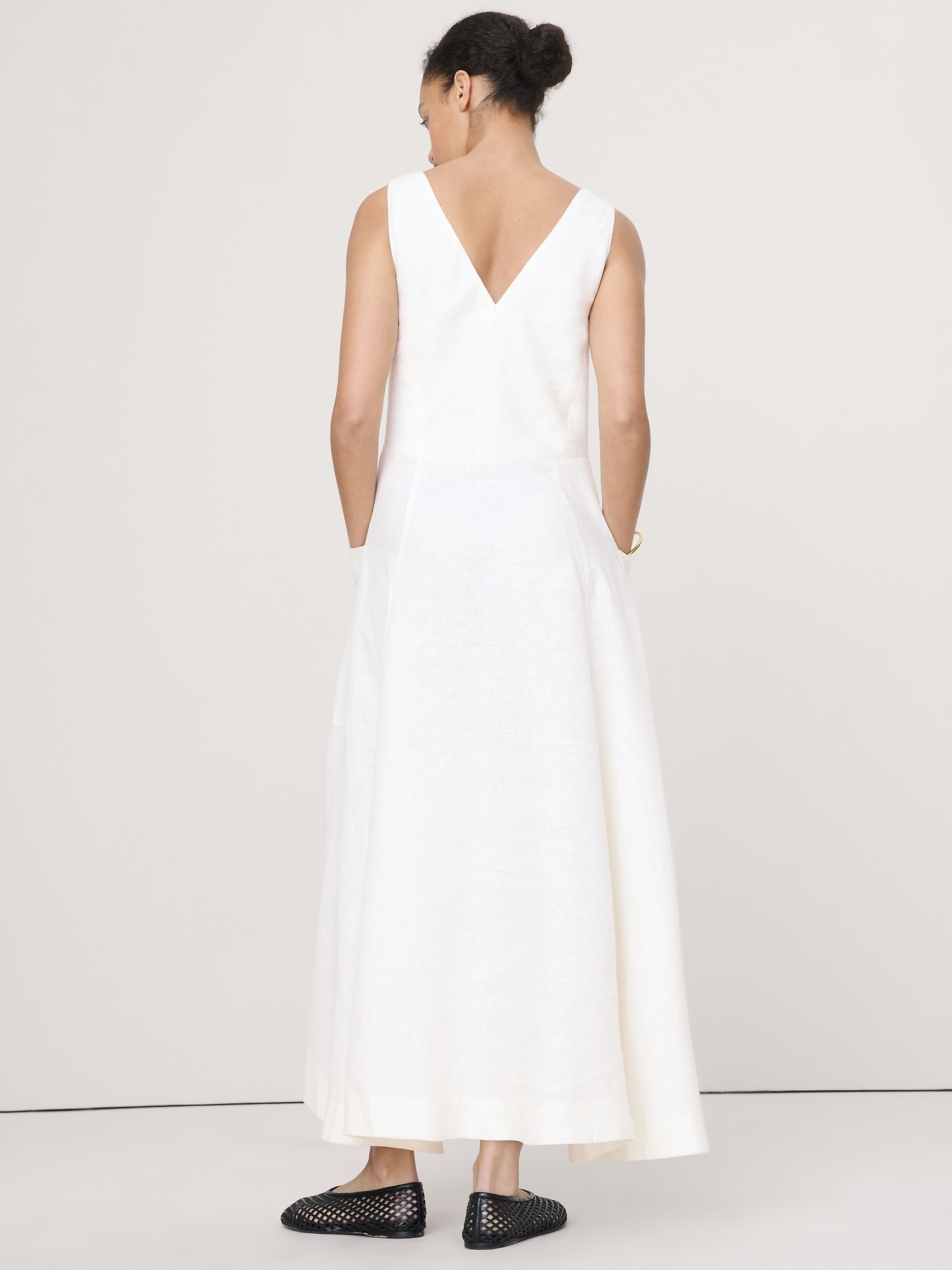 Image number 7 showing, Linen Pocket Maxi Dress