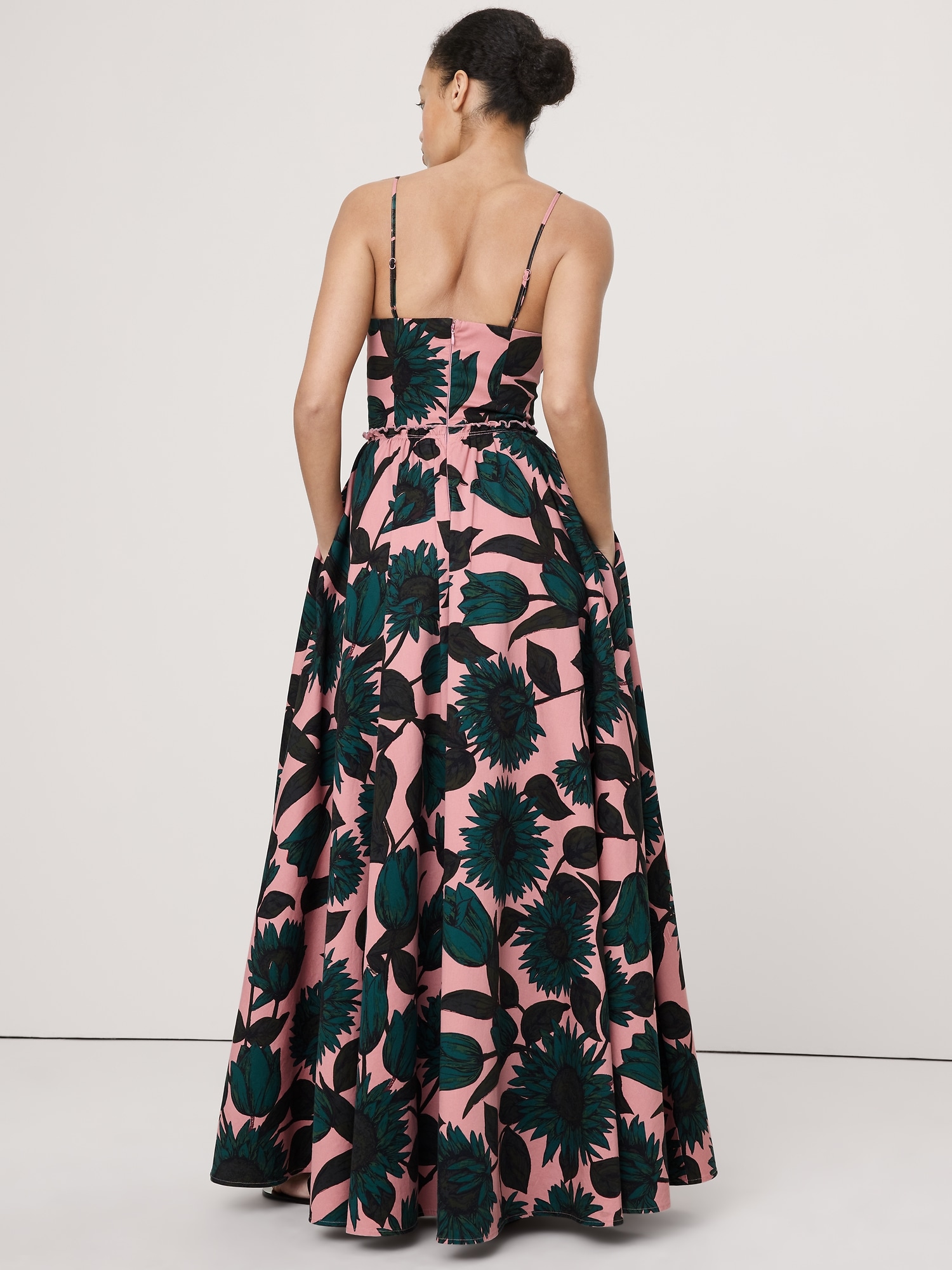 Image number 5 showing, Soft Cotton Corset Maxi Dress