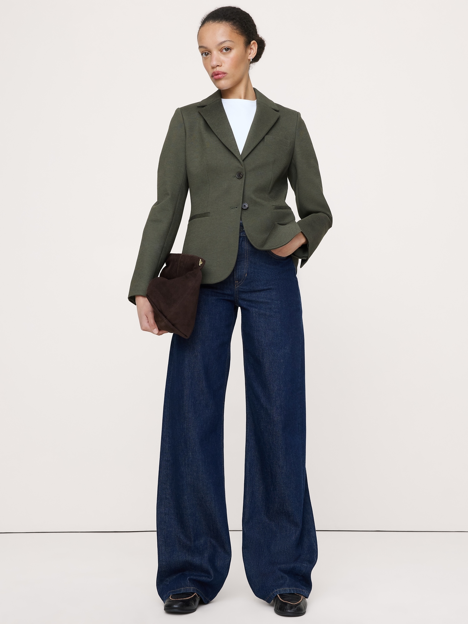 Image number 1 showing, Slim Everywhere Ponte Blazer