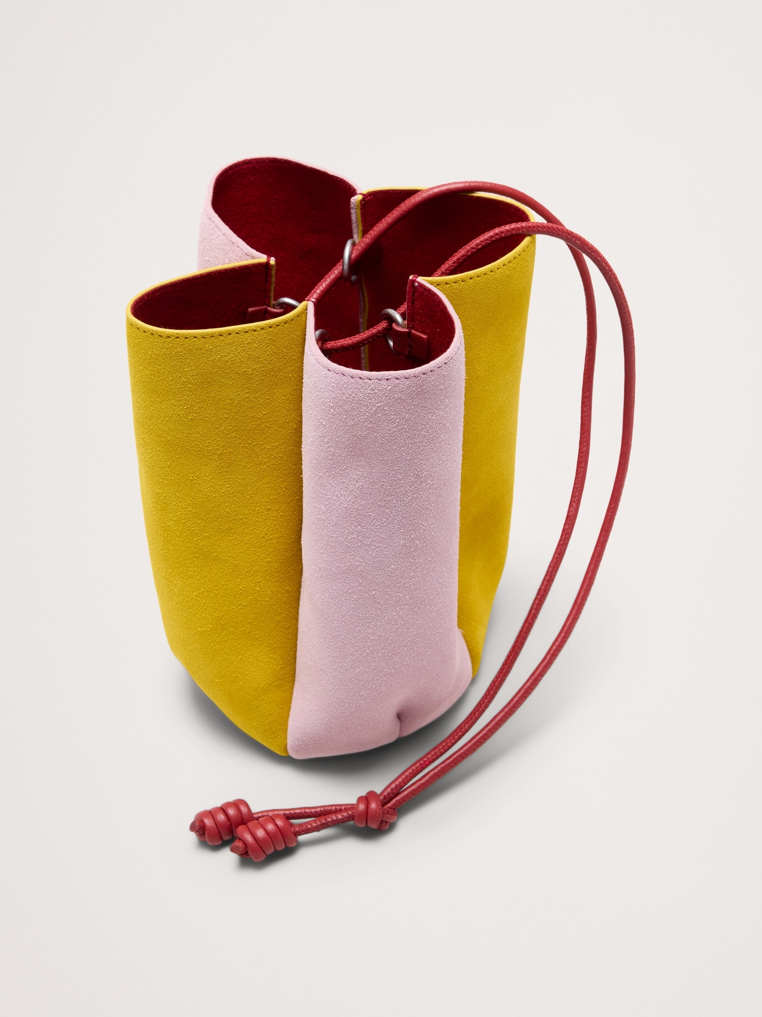 Image number 7 showing, Color-block Suede Tulip Bag