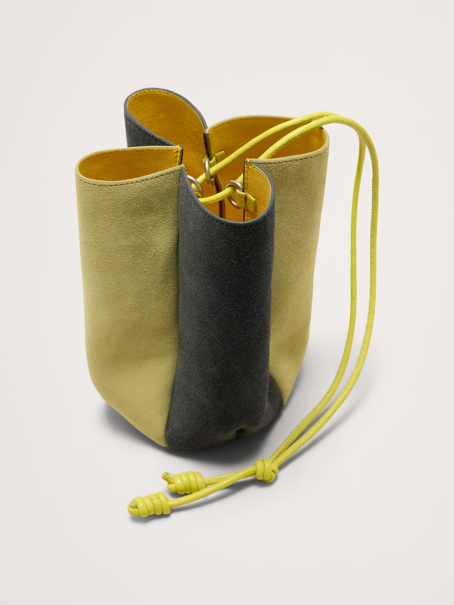 Image number 5 showing, Color-block Suede Tulip Bag