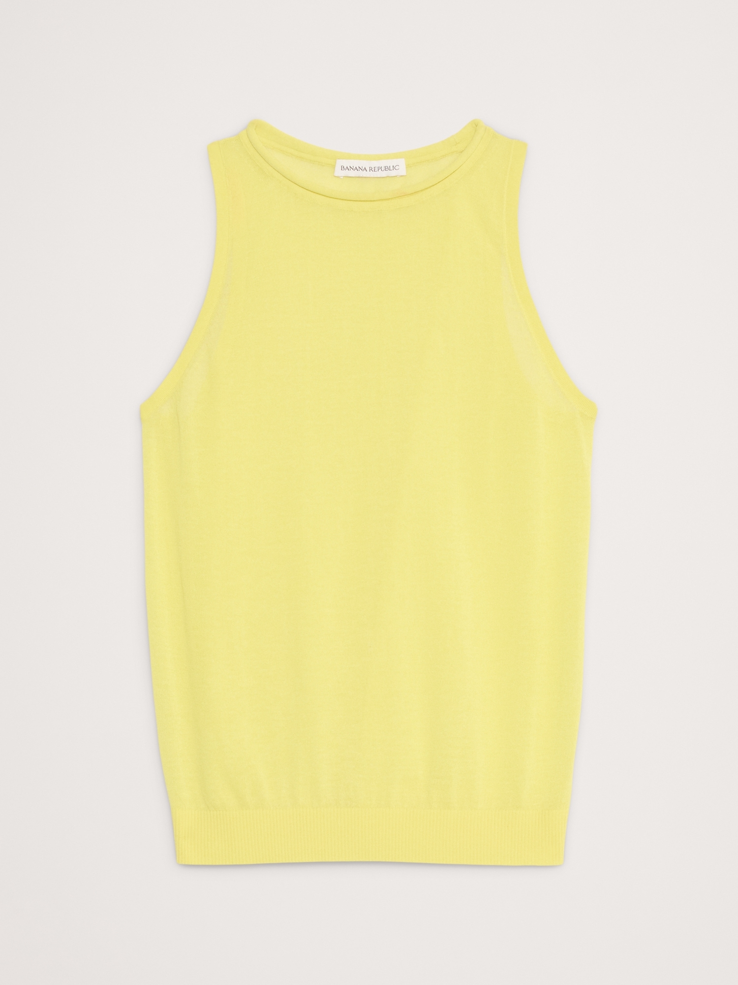 Image number 5 showing, Sheer Ultra-Fine Cotton Sweater Tank