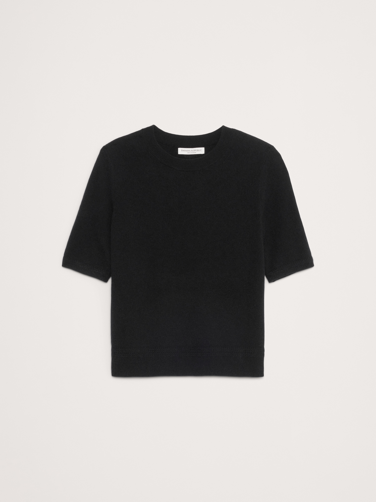 Image number 7 showing, Lightweight Cashmere Short-Sleeve Sweater