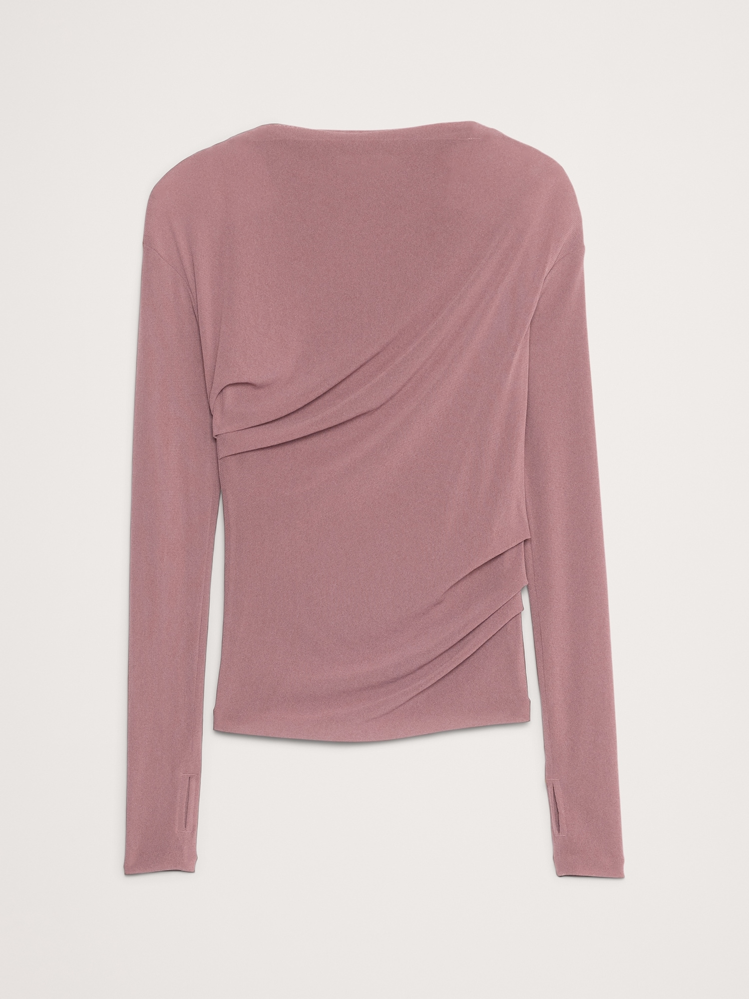 Image number 4 showing, Ruched Mesh Boatneck Top