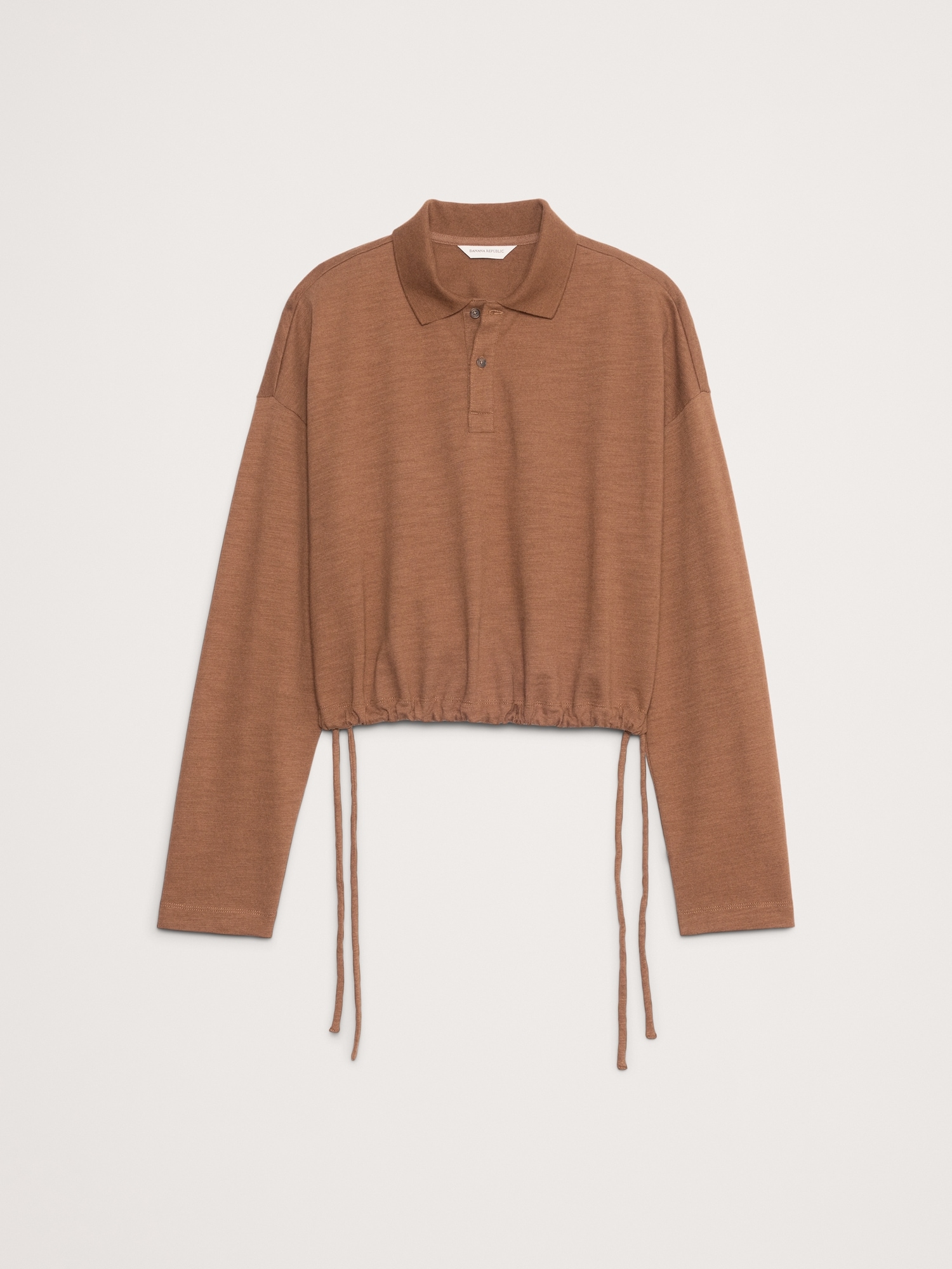 Image number 5 showing, Heavy Cotton Slub Cropped Polo