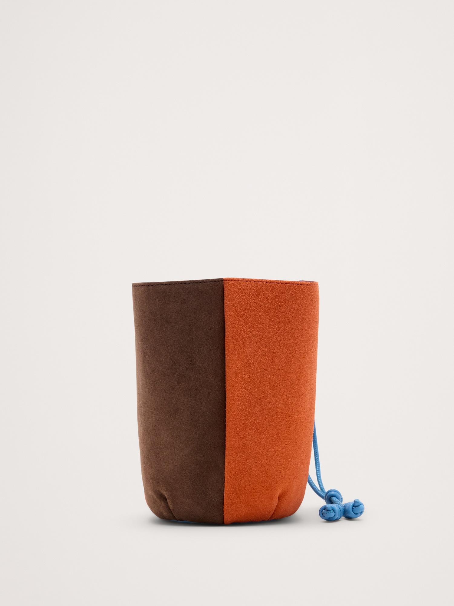 Женская сумка Banana Republic Color-block Suede Tulip, цвет: Оранжевый — фото 3
