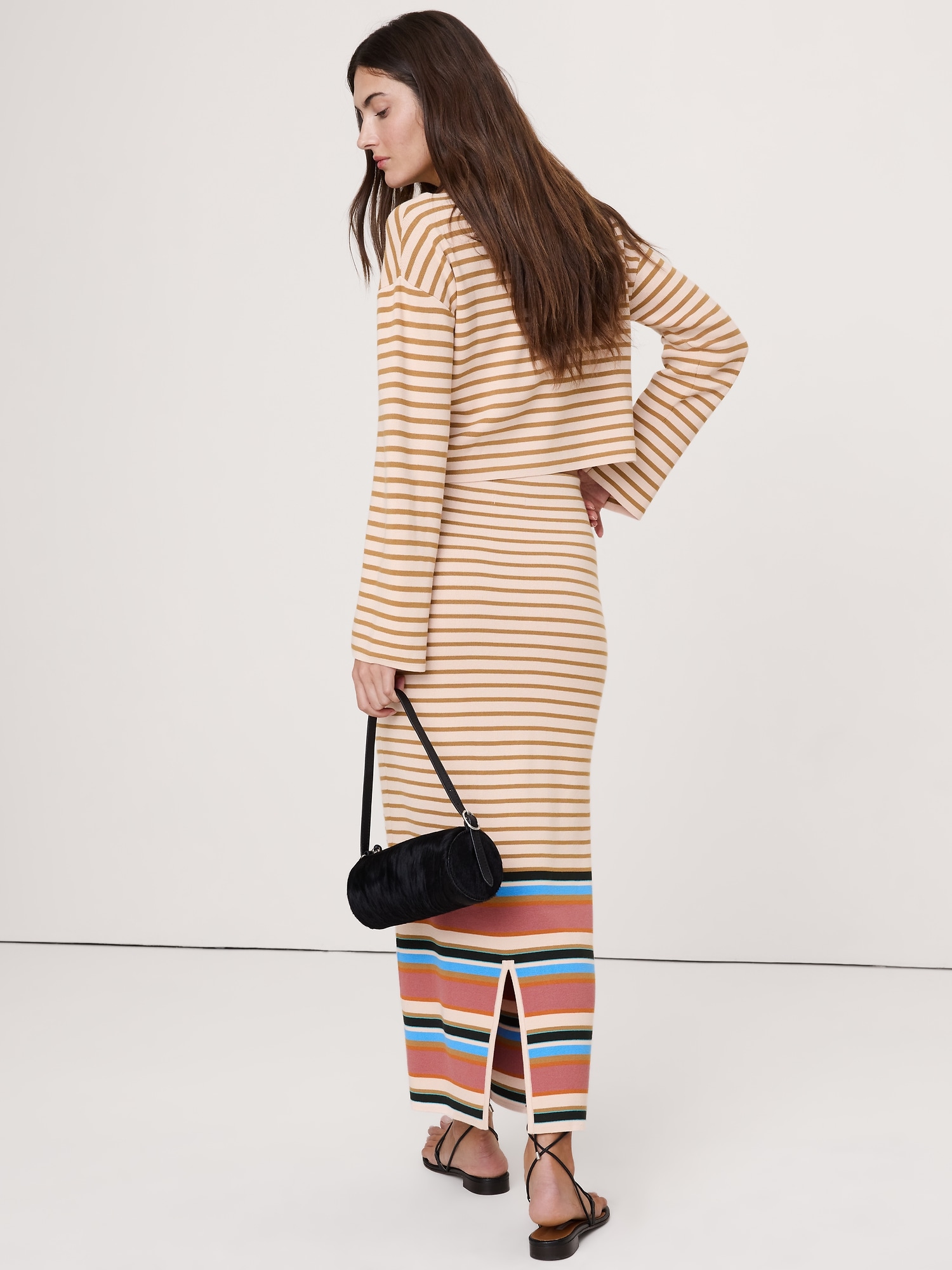 Image number 3 showing, Sculpted Knit Maxi Skirt