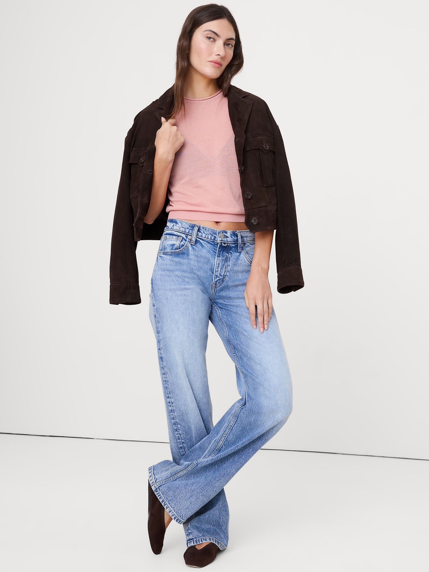 Image number 3 showing, Sheer Ultra-Fine Cotton Sweater Tank