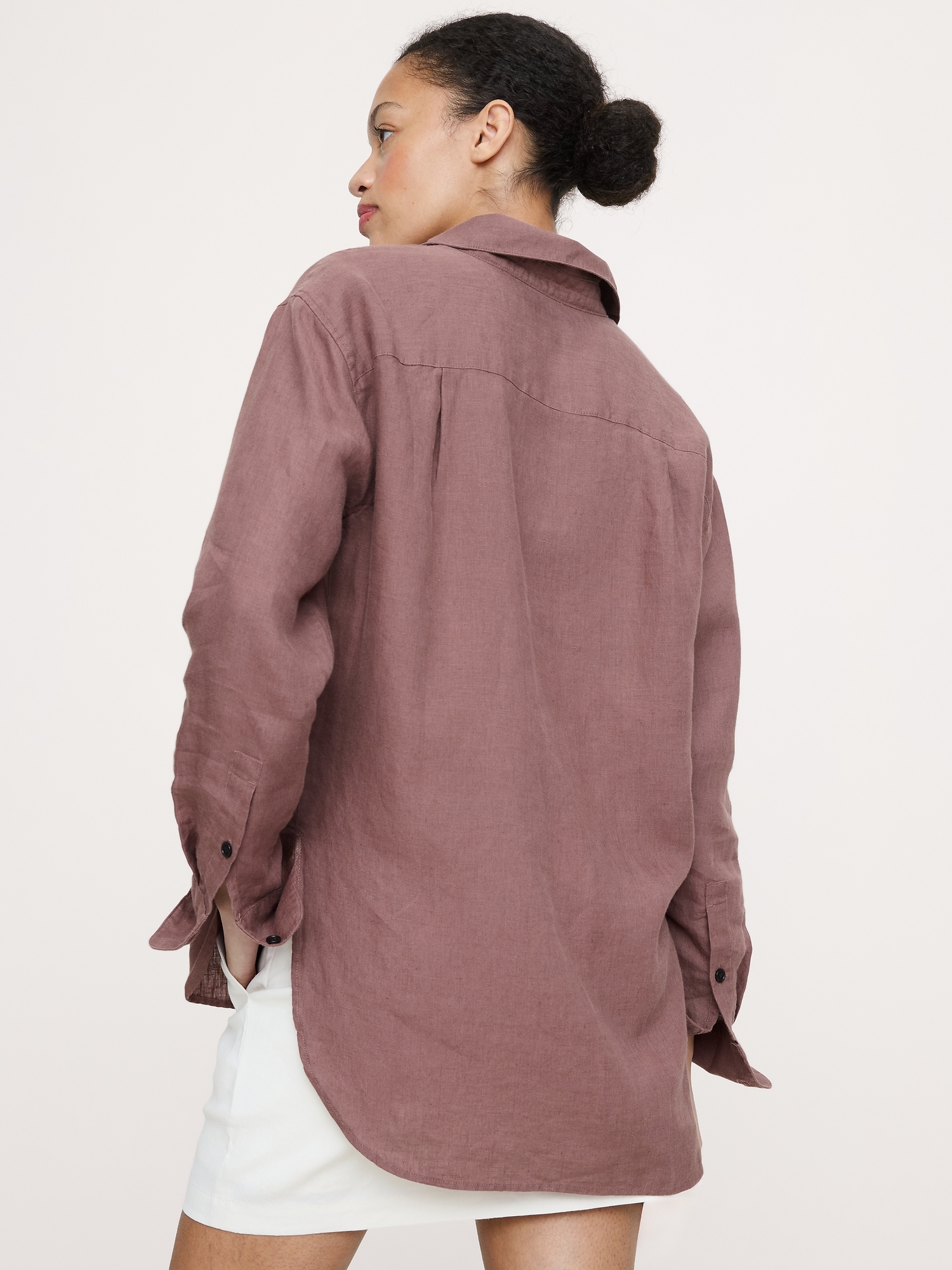 Image number 6 showing, The Oversized Linen Shirt