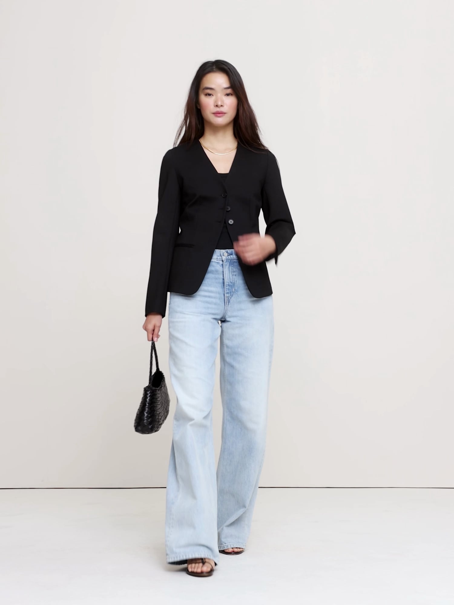Everywhere Ponte Blazer Top - thumbnail 7