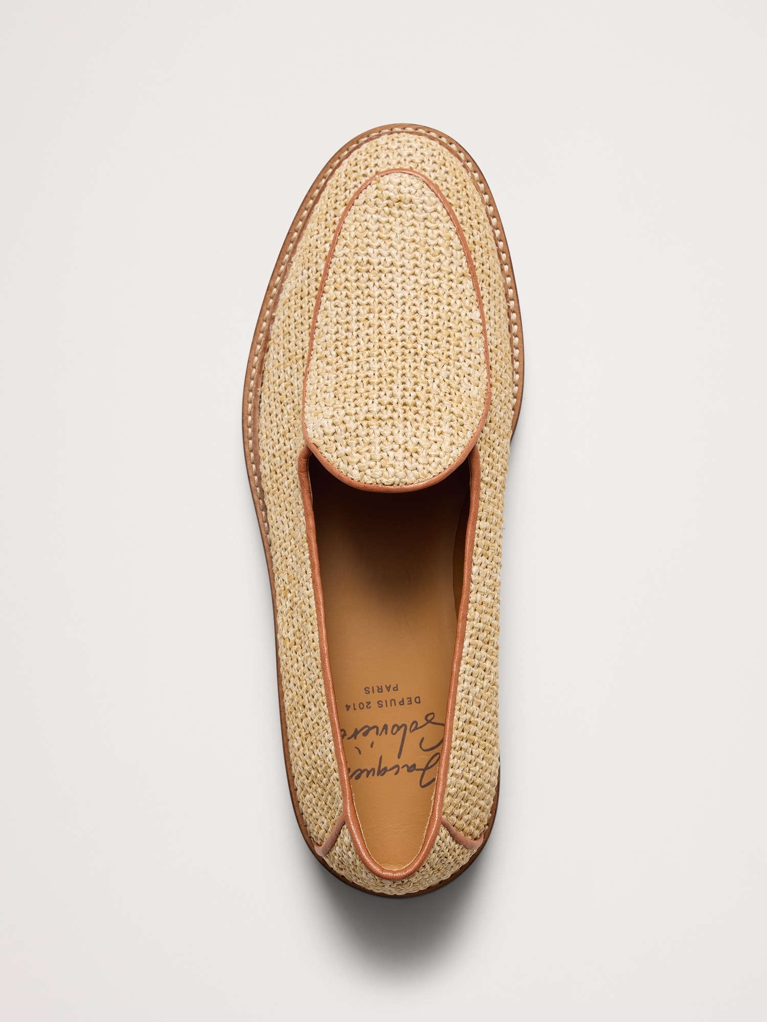 Мужские туфли Jacques Soloviere Lex Raffia Loafer, цвет: Натуральный — фото 5