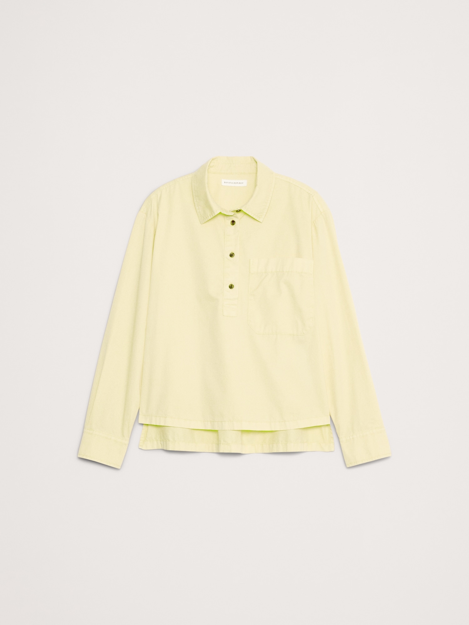 Image number 7 showing, Oversized Cotton Twill Popover Shirt