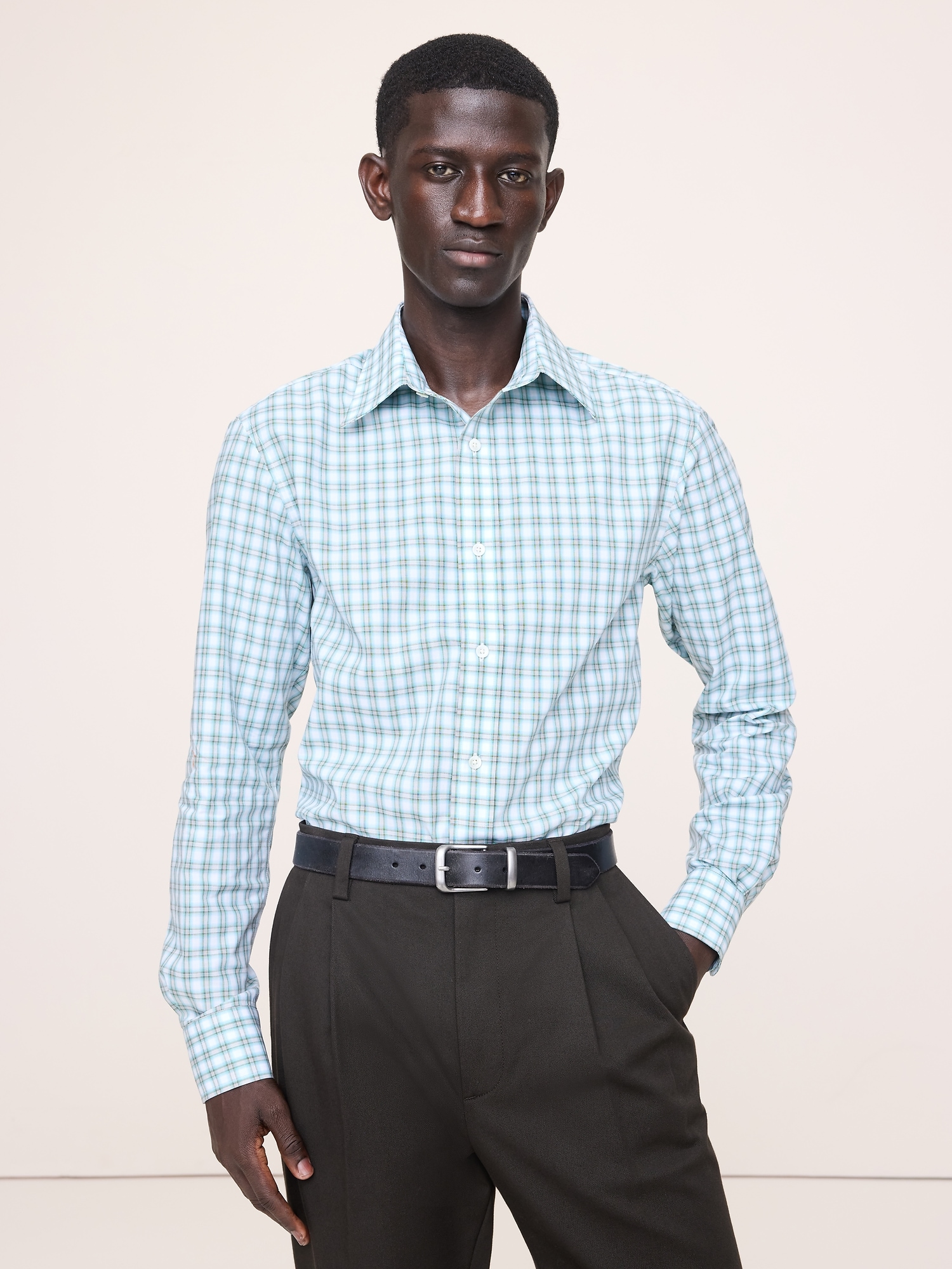 Slim-Fit Wrinkle-Resistant Dress Shirt