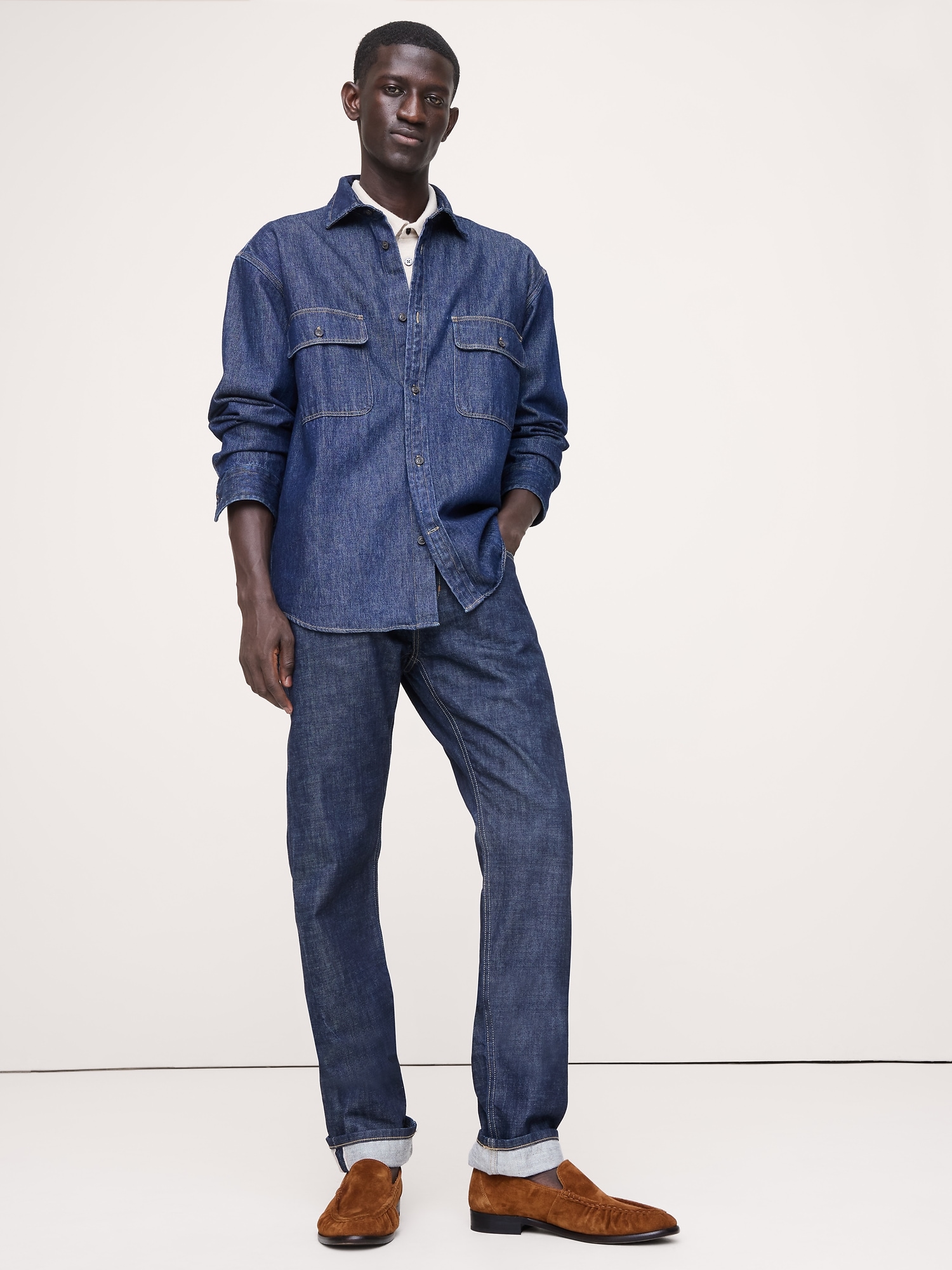 Image number 2 showing, Suede Moc-Toe Loafer