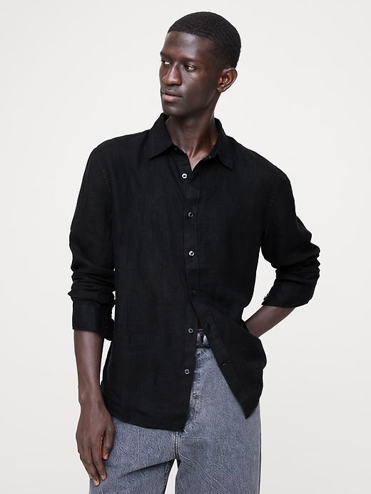 Standard-Fit Linen Shirt