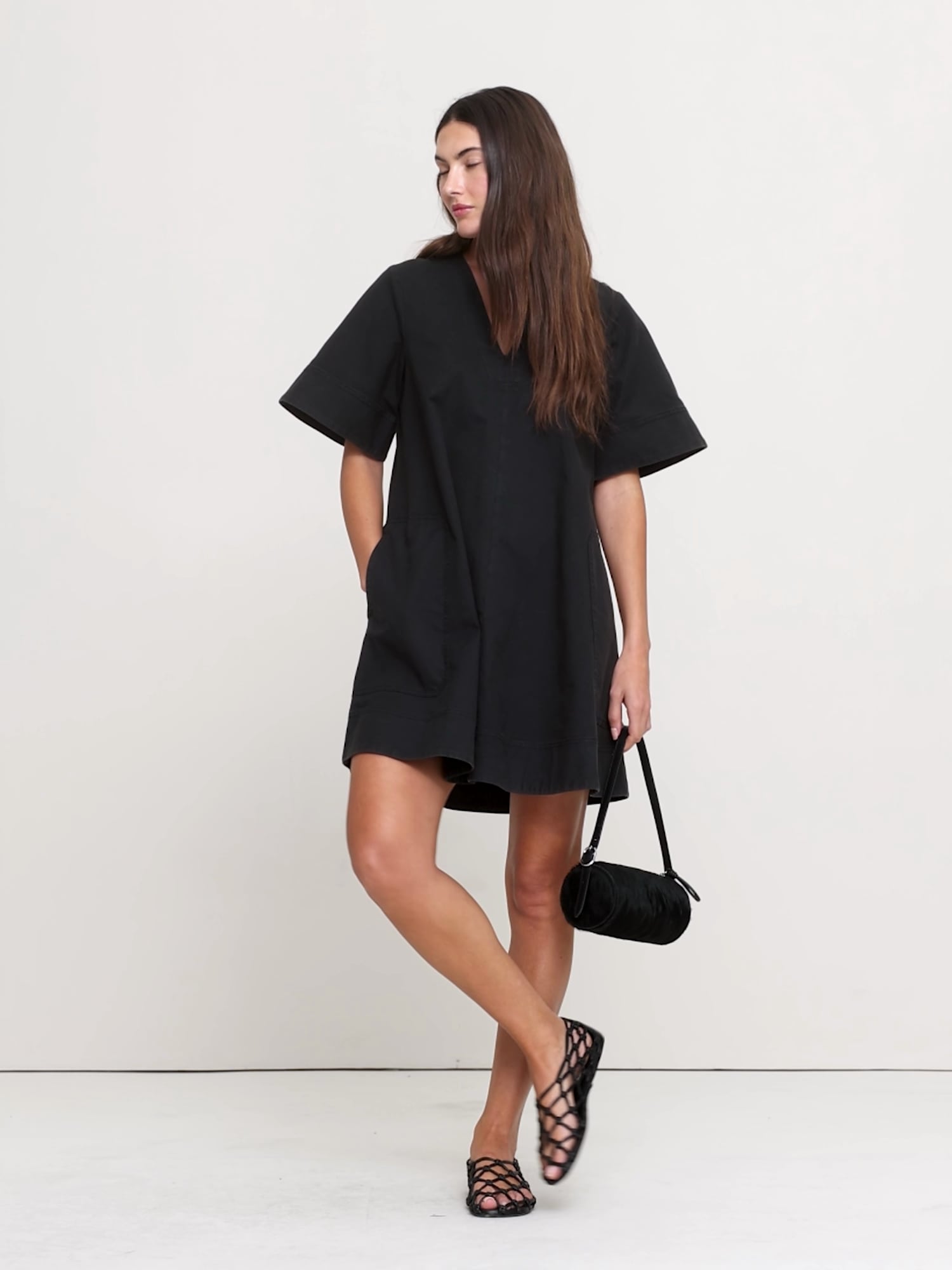Banana Republic Women's Cotton Canvas Mini Dress Grassy Fields Green Size S