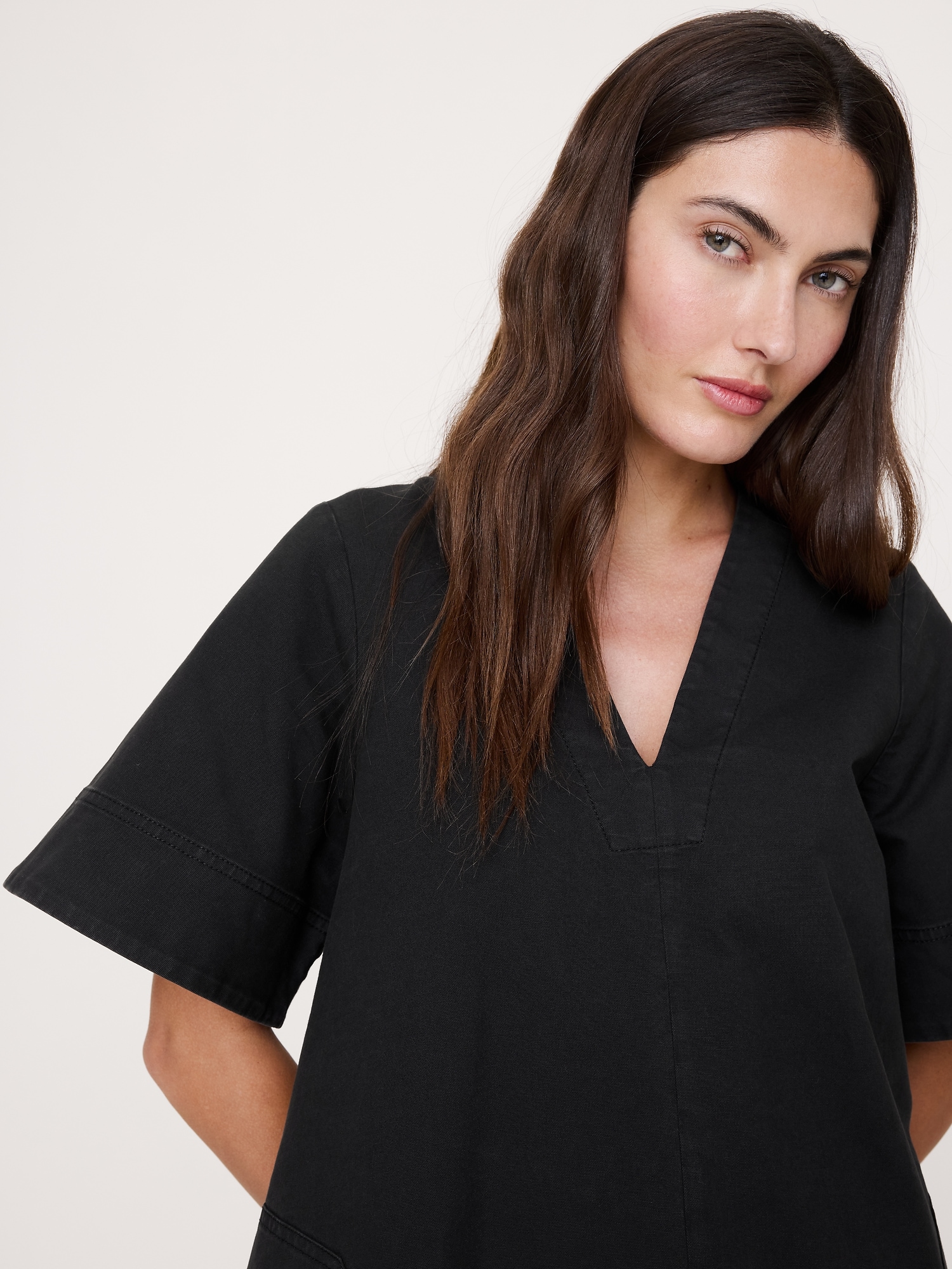 Image number 4 showing, Cotton Canvas Mini Dress