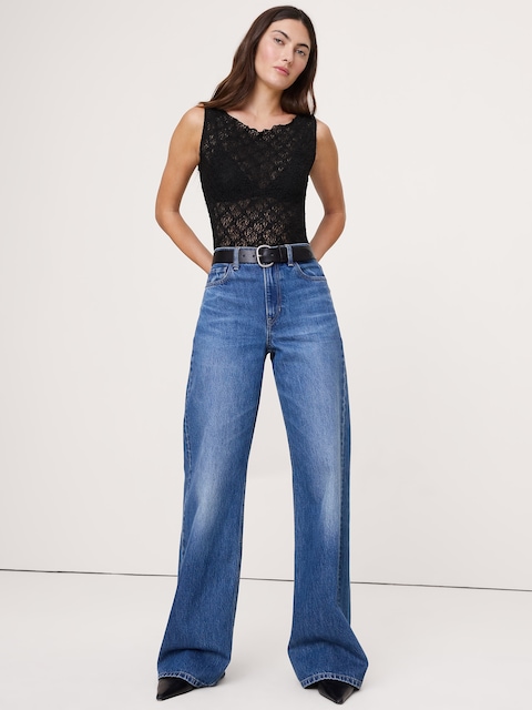 Lace Boatneck Tank