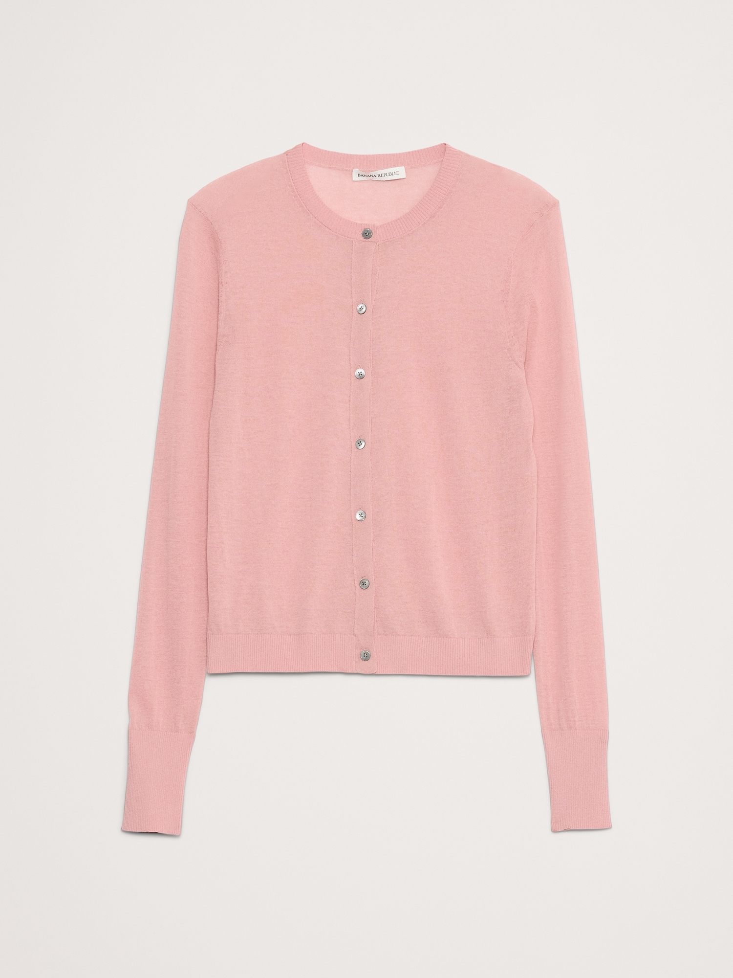 Image number 4 showing, Sheer Ultra-Fine Cotton Cardigan