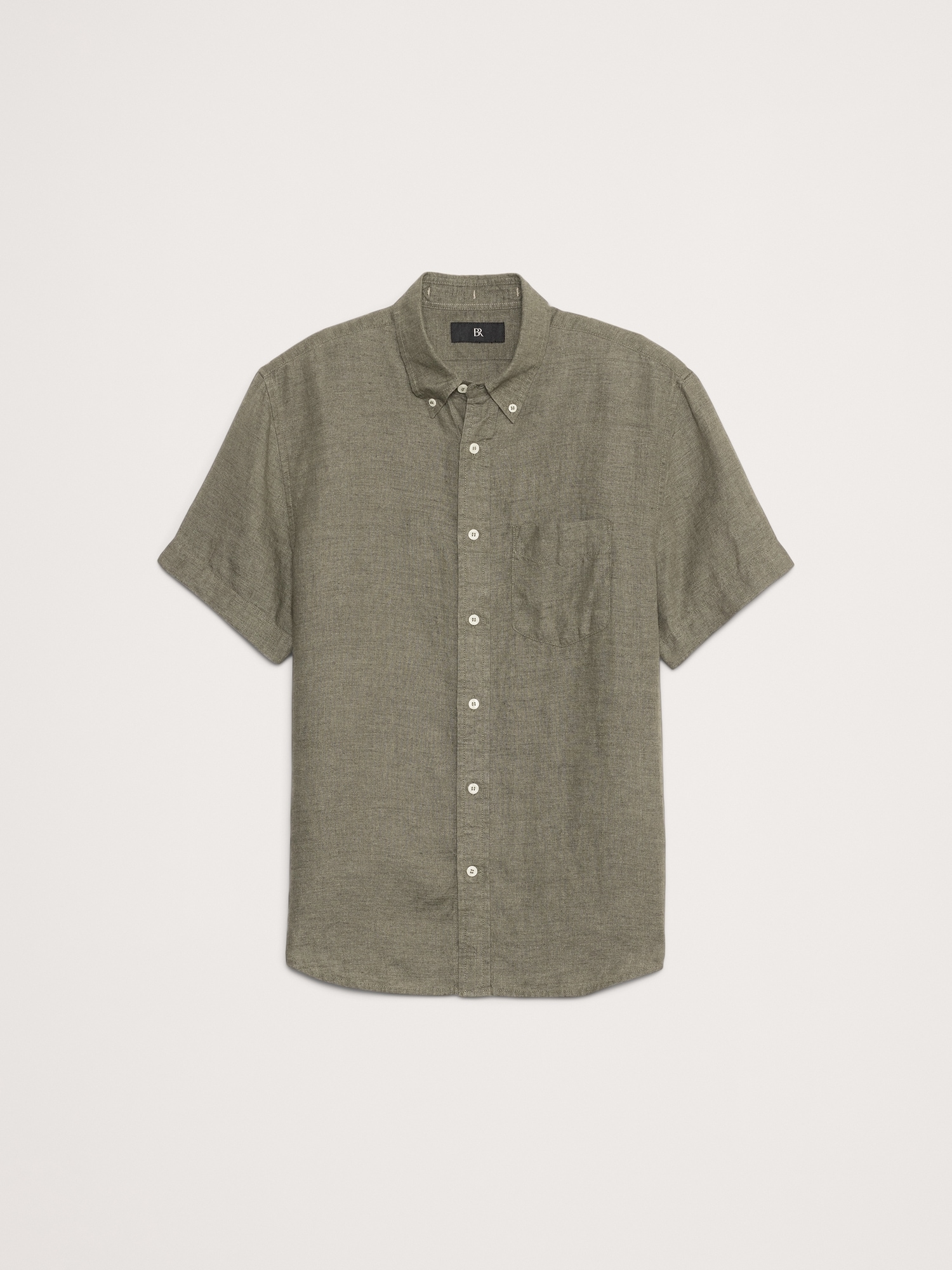 Image number 7 showing, Standard-Fit Linen Short-Sleeve Shirt