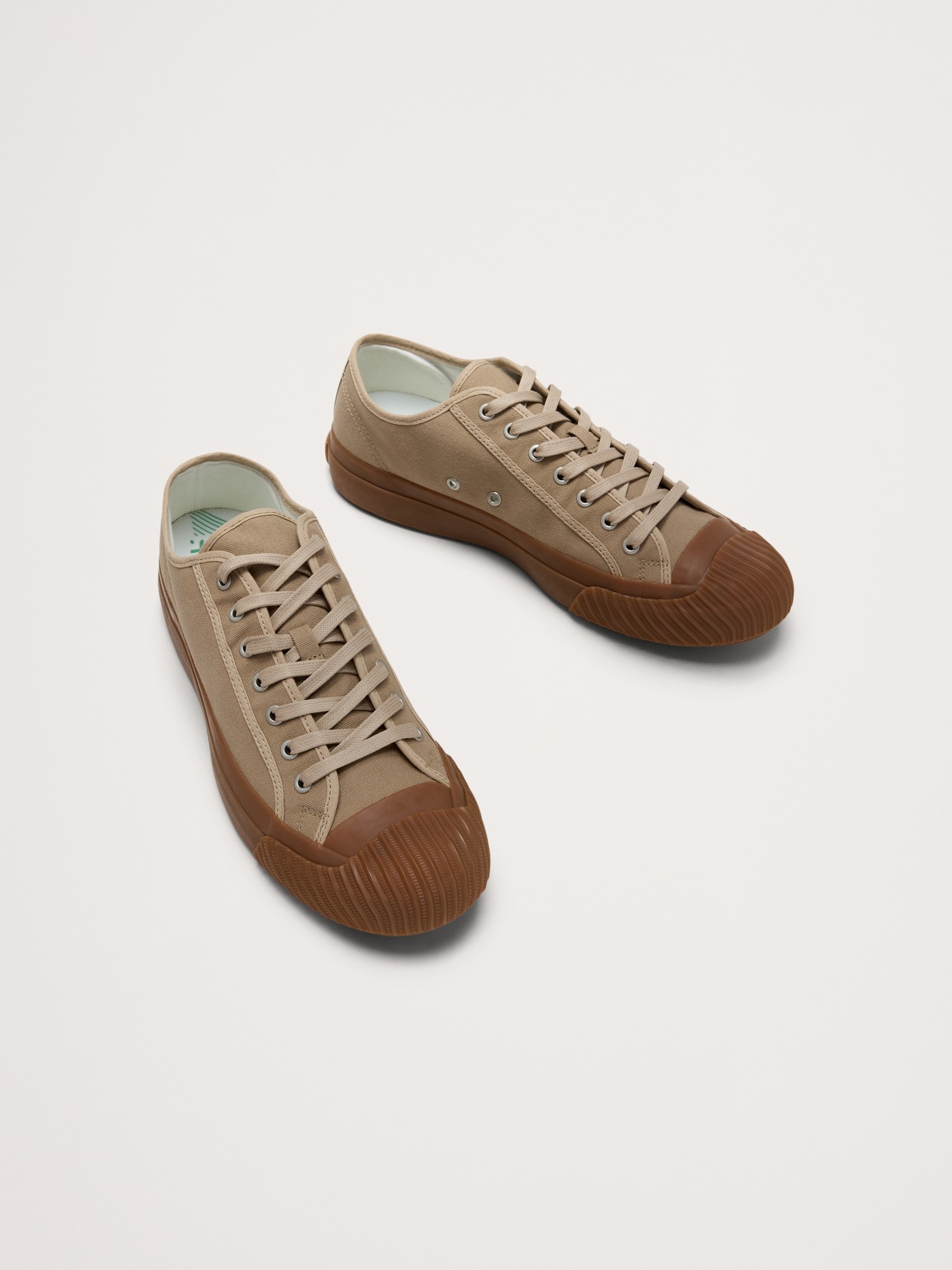 Мужские кроссовки P.F. Flyers Grounder Low-Top, цвет: Бежевый — фото 3
