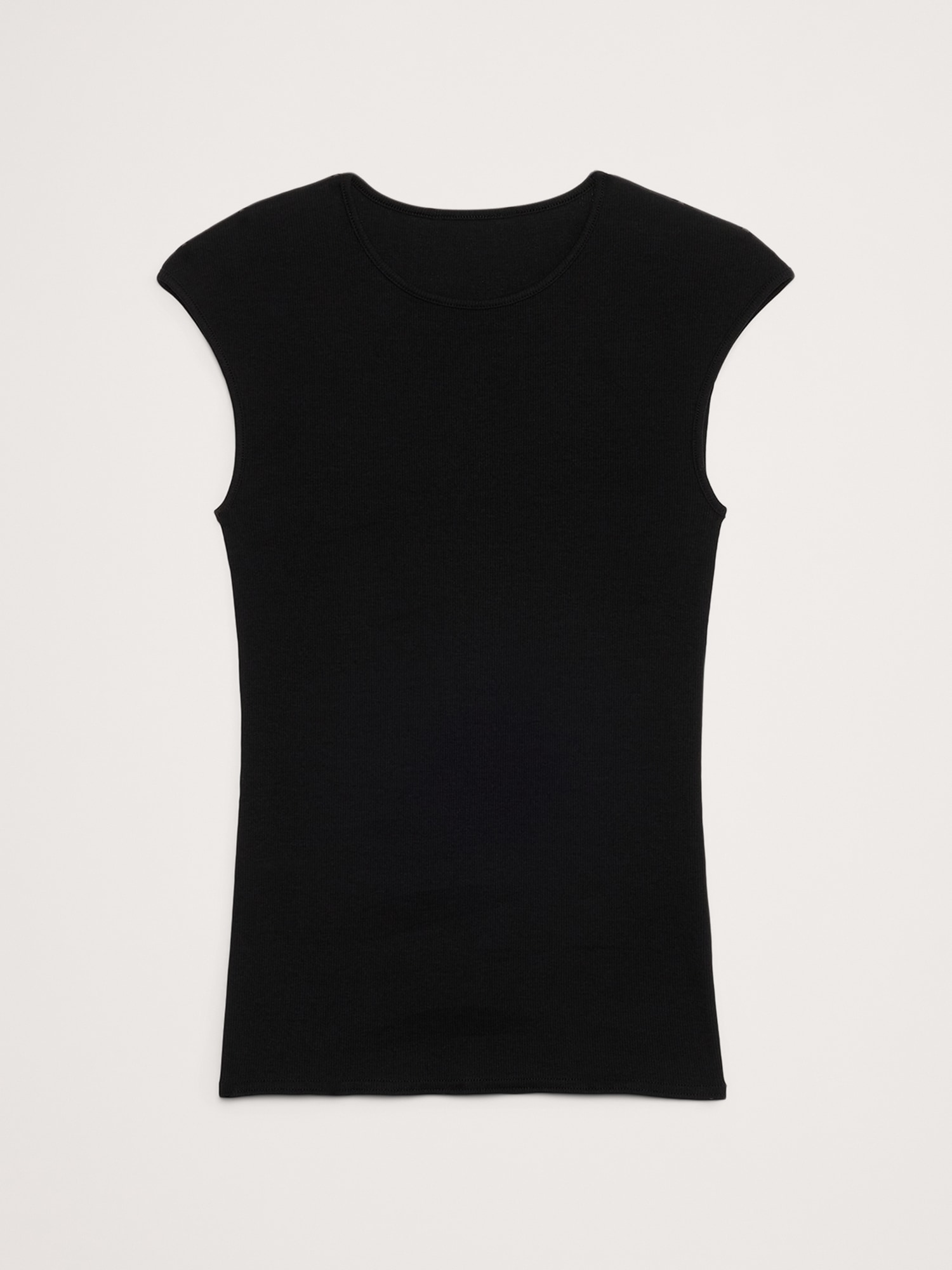Image number 5 showing, Ribbed Cap-Sleeve T-Shirt