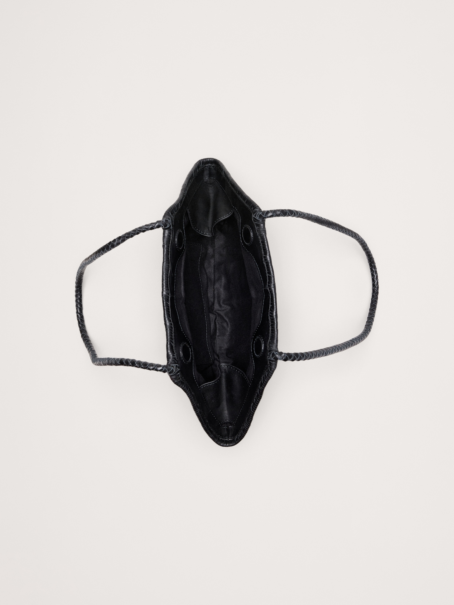 Женская сумка Banana Republic Venera Woven Leather by Bembien, цвет: Чёрный — фото 4