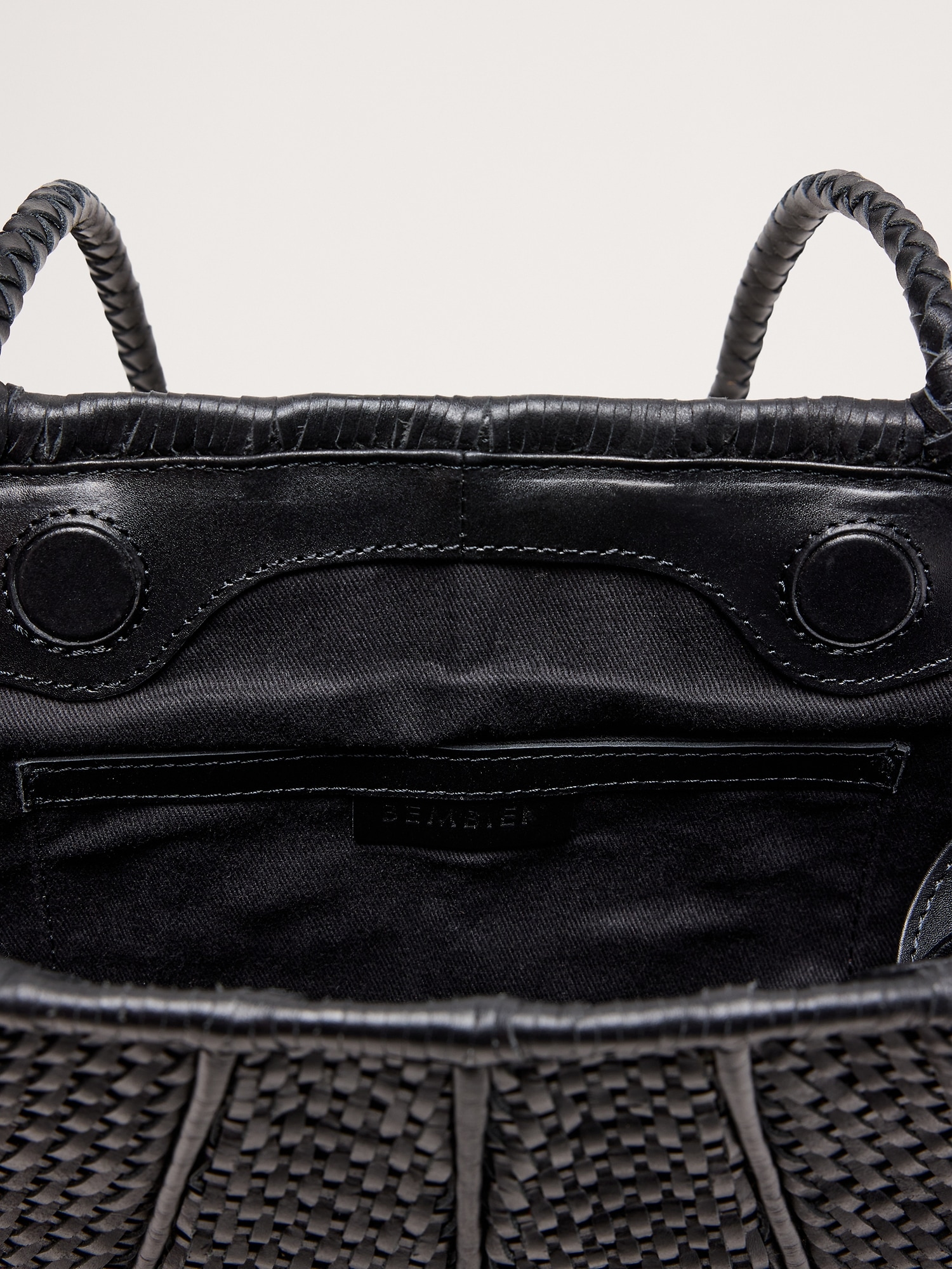 Image number 6 showing, Venera Woven Leather Bag by Bembien