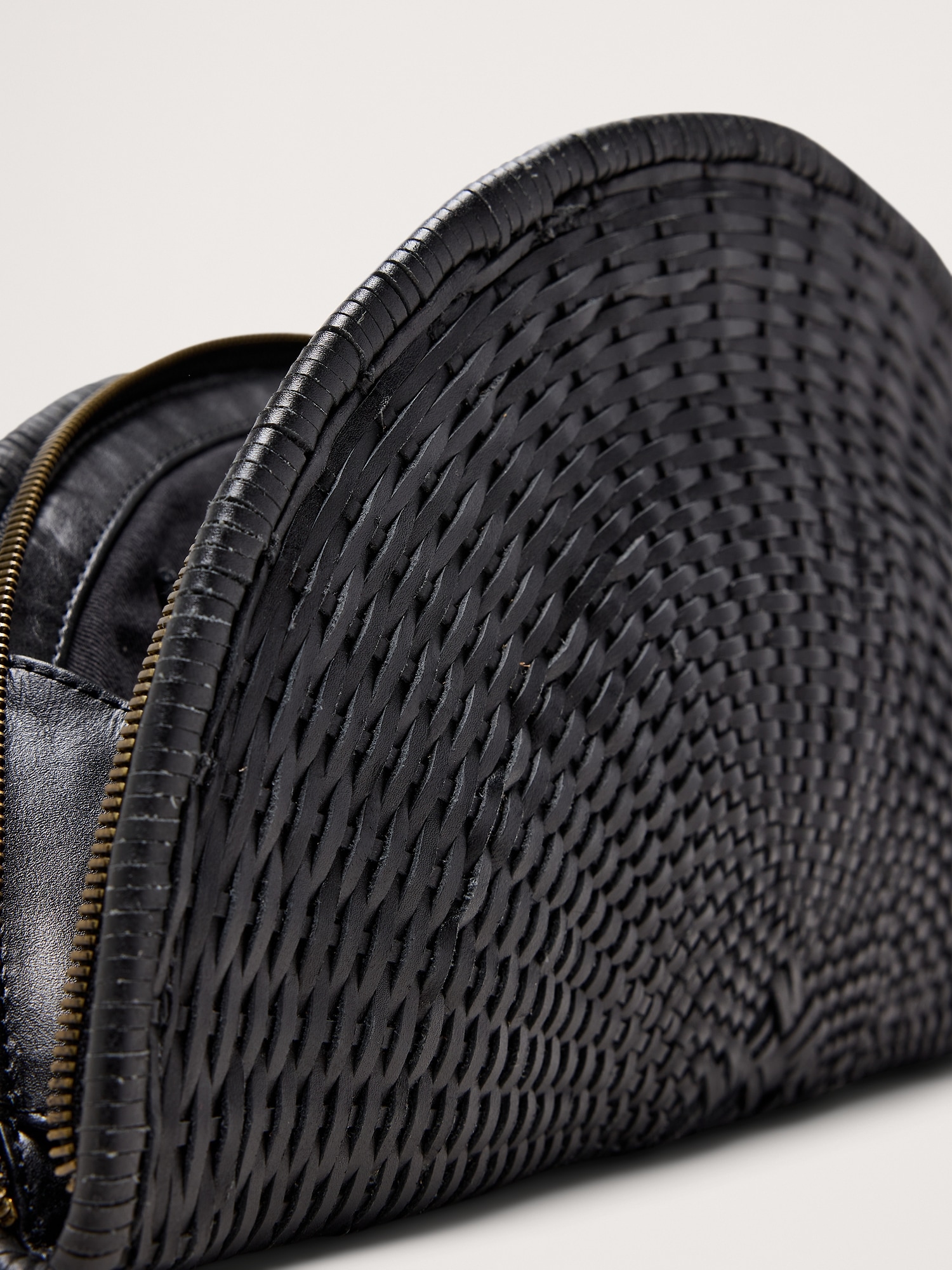 Image number 6 showing, Perla Woven Leather Clutch by Bembien