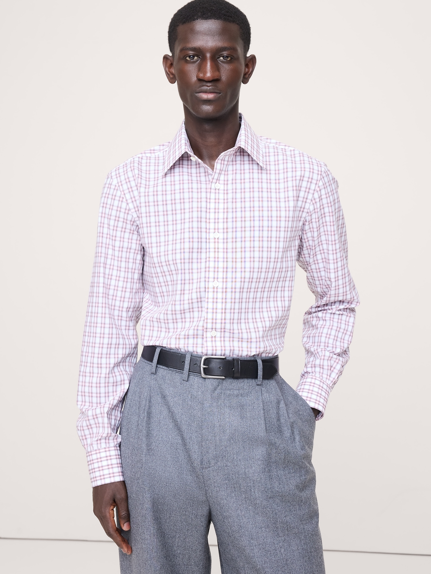 Slim-Fit Wrinkle-Resistant Dress Shirt