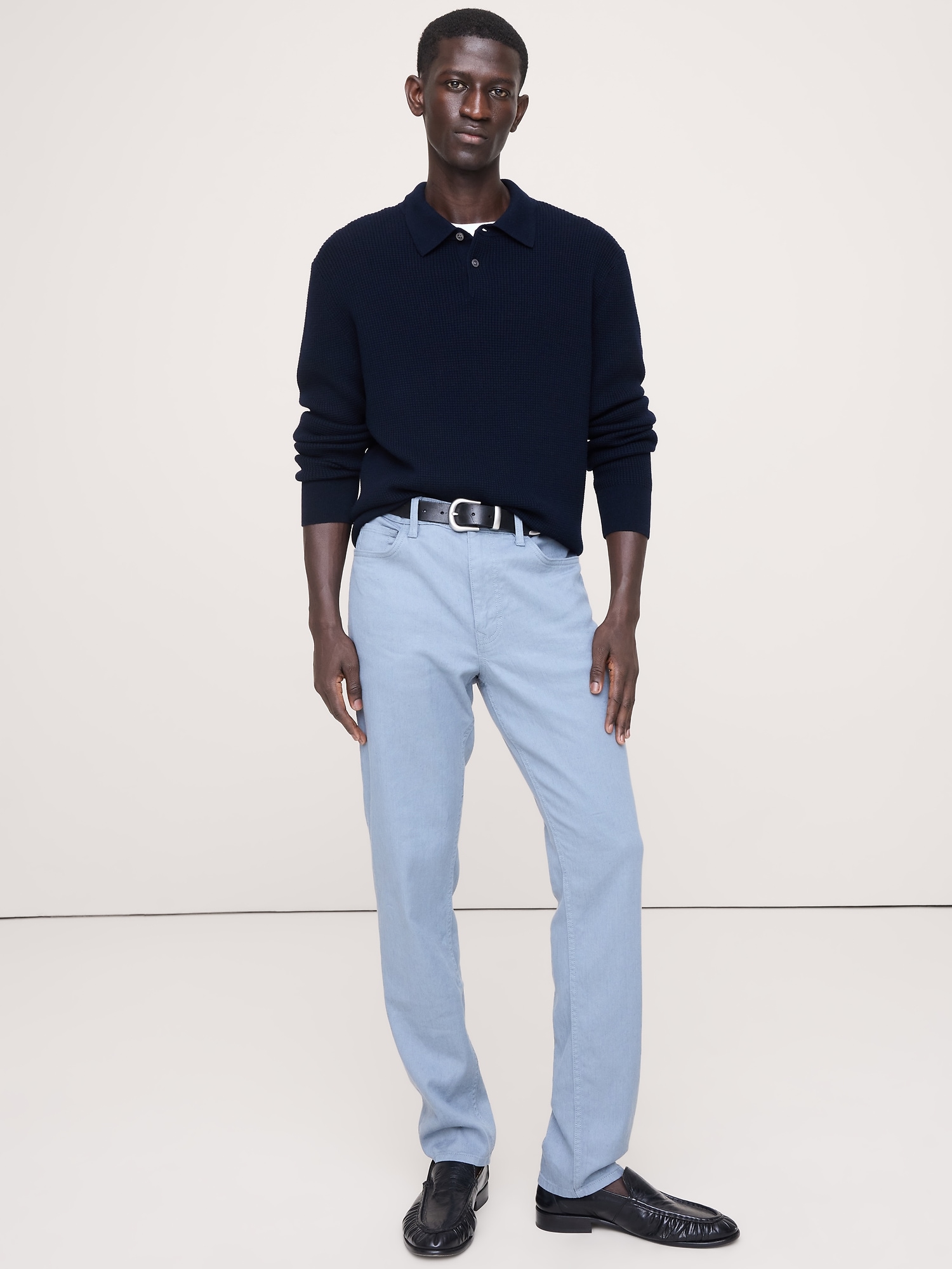 Slim Linen-Cotton Traveler Pant