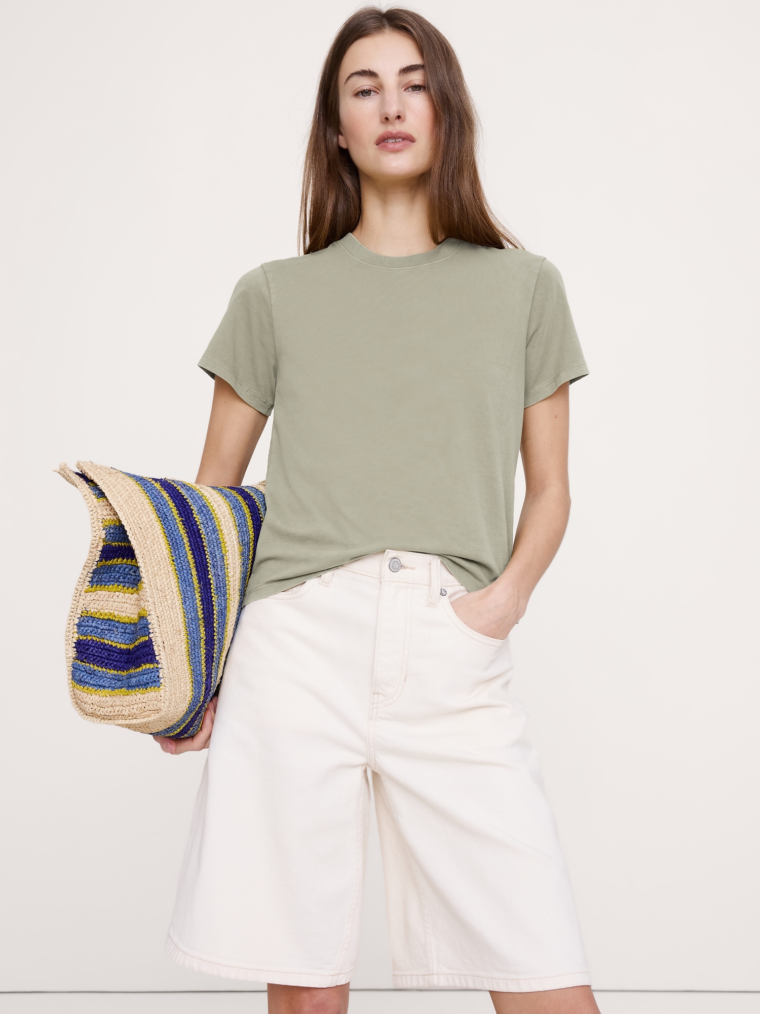 Vintage Cotton Crew-Neck T-Shirt