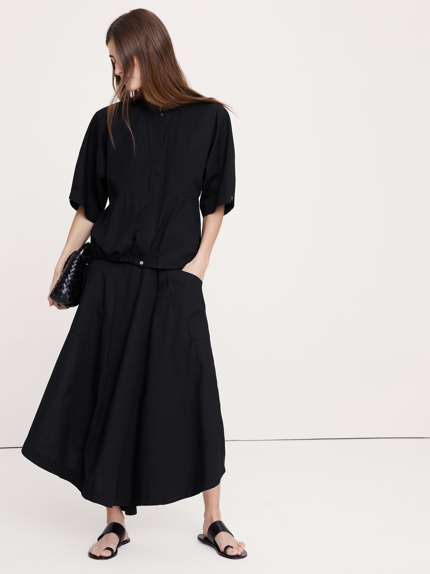 Image number 3 showing, Stretch-Cotton Puff-Sleeve Top