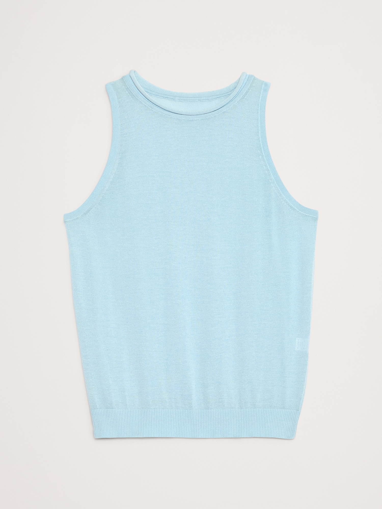 Image number 2 showing, Sheer Ultra-Fine Cotton Sweater Tank