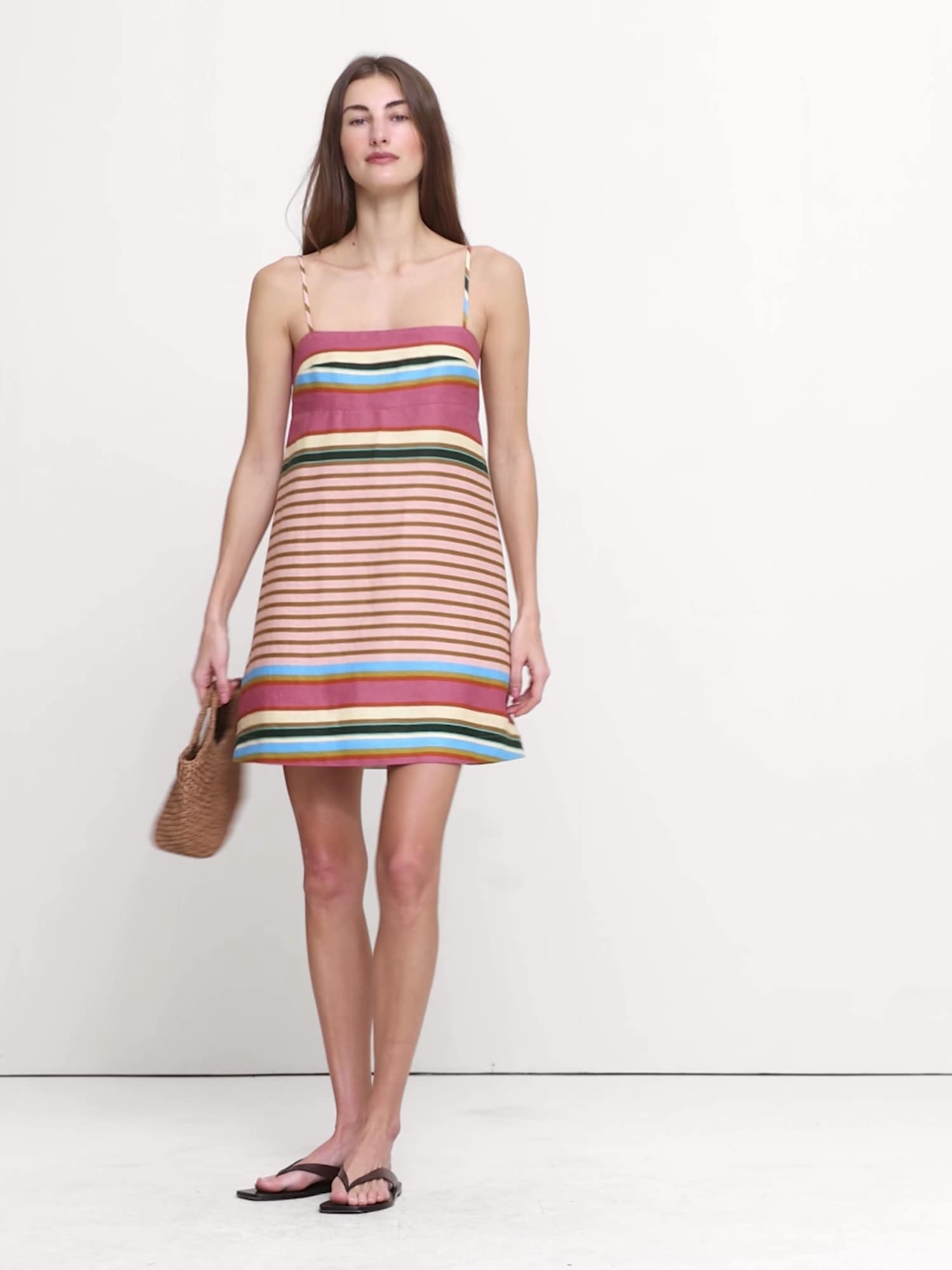 banana republic linen mini dress Strappy Linen Mini Dress