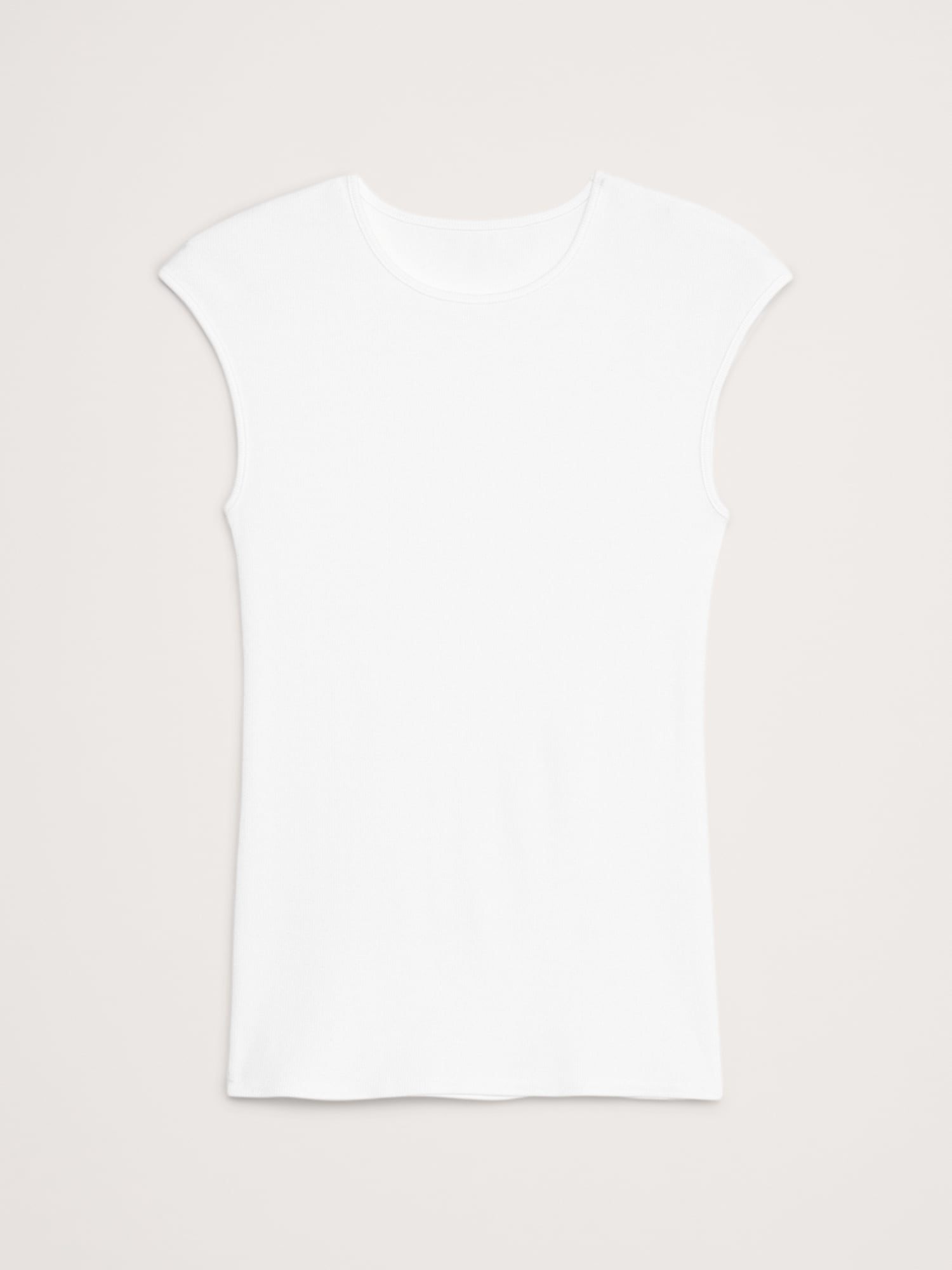 Image number 2 showing, Ribbed Cap-Sleeve T-Shirt