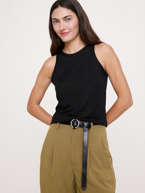 Linen Cutaway Tank