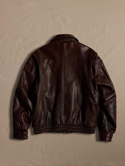ジャケット・アウター archive La matta leather bomber jacket Archive Brown Leather Bomber Jacket Men's size 44 | Banana Republic