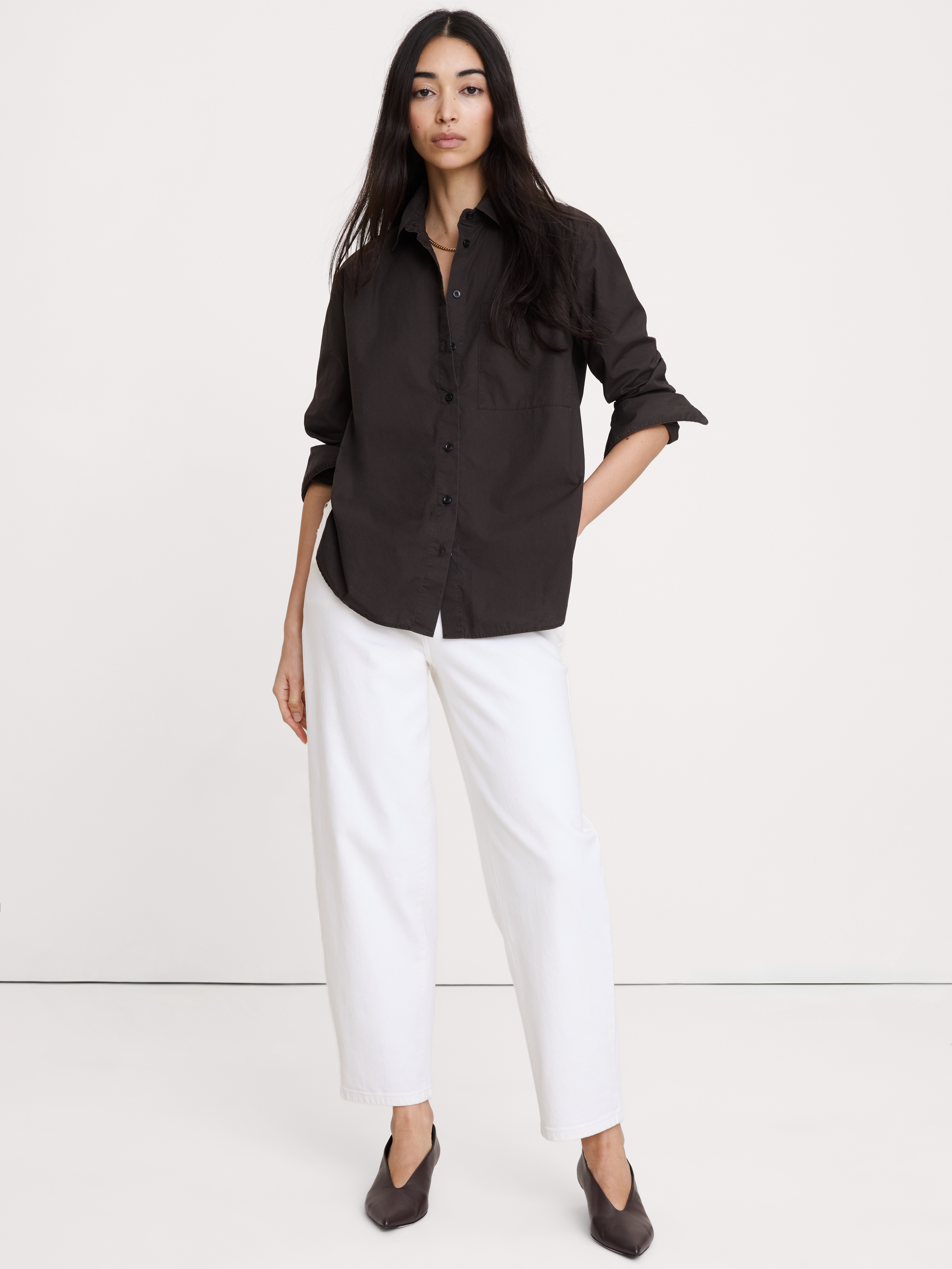 The Oversized Shirt in Cotton Poplin