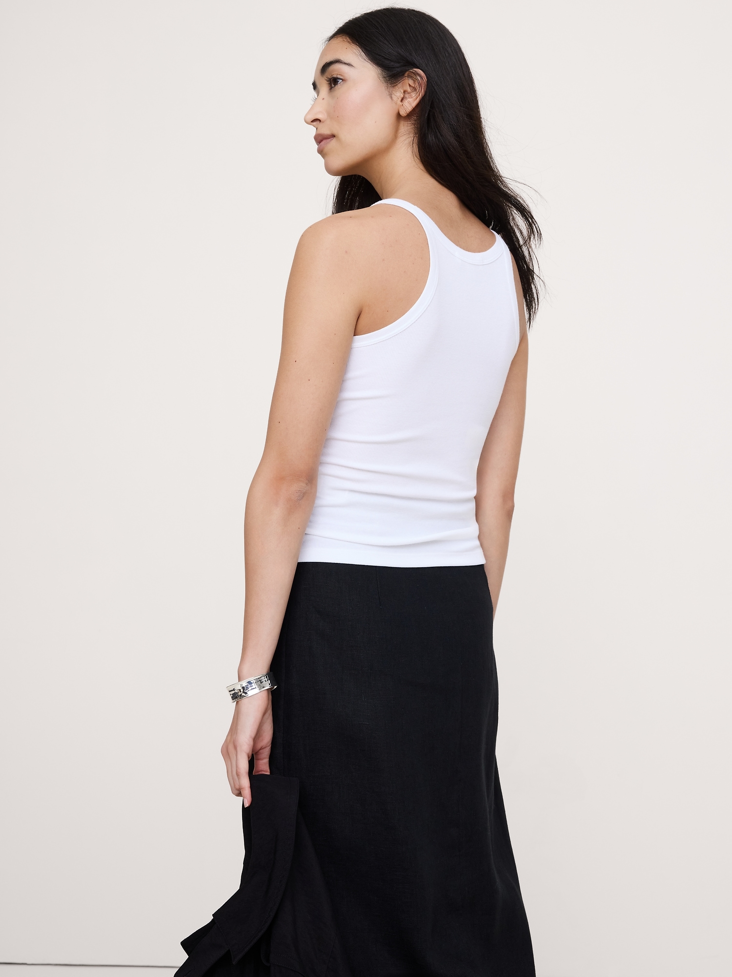 Image number 2 showing, Ribbed Scoop-Neck Tank
