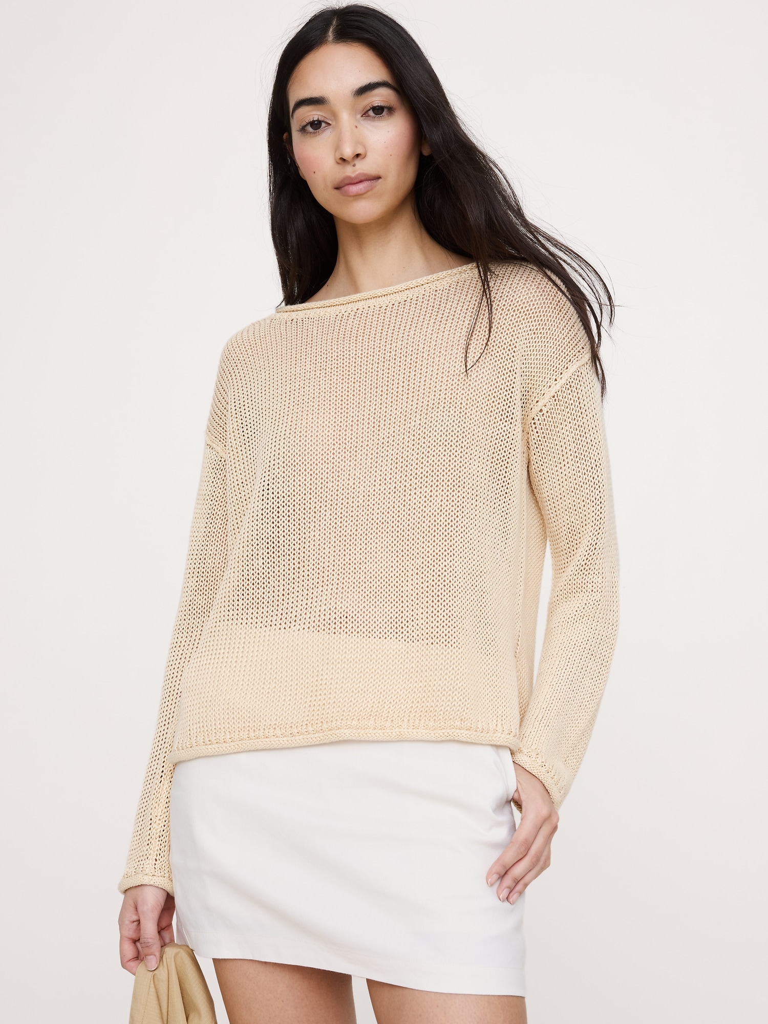 Heirloom Linen Boatneck Sweater