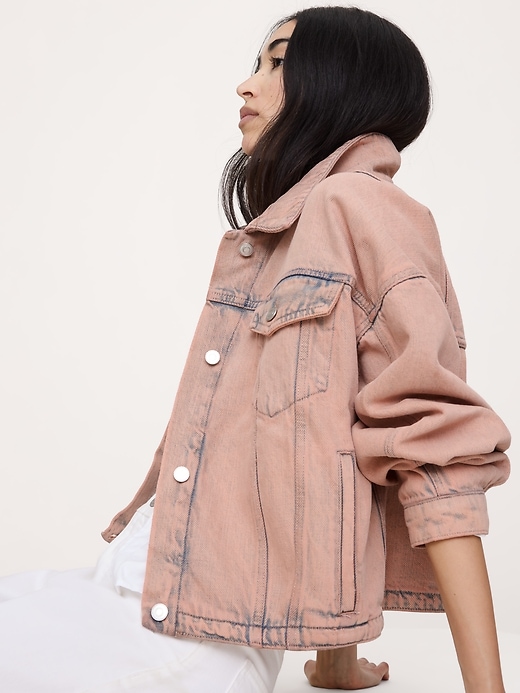 Oversized Jean Jacket | Banana Republic