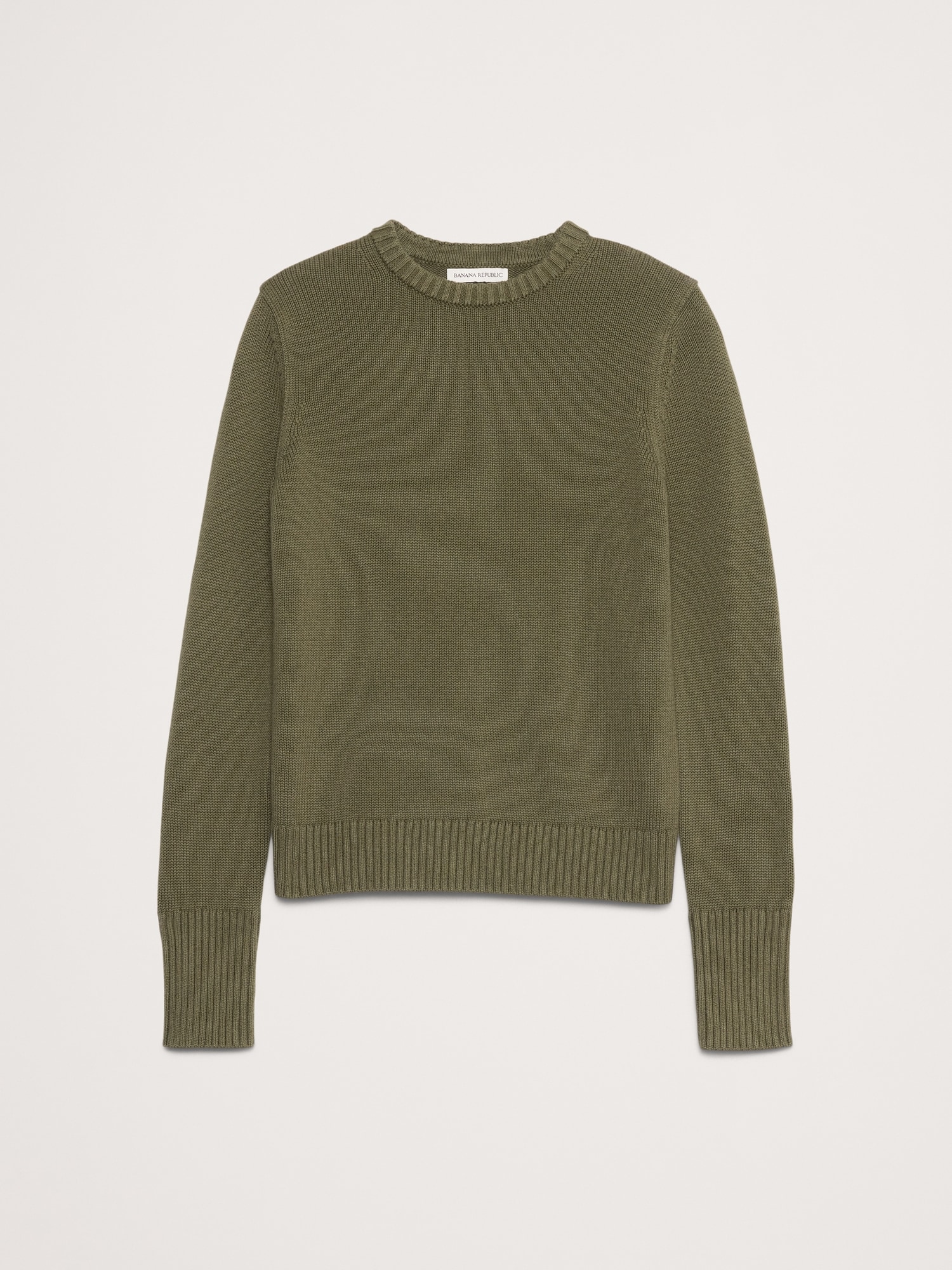 Image number 4 showing, Larkspur Cotton-Silk Crew-Neck Sweater