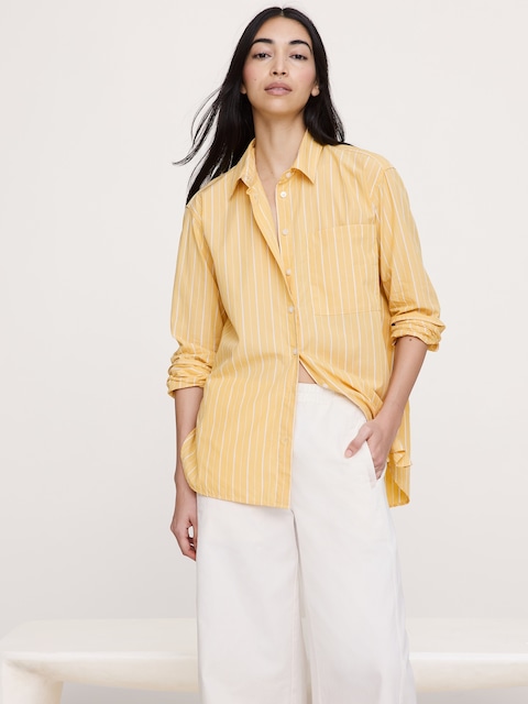 The Oversized Shirt in Cotton Poplin