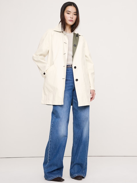 Short Reversible Cotton Car Coat