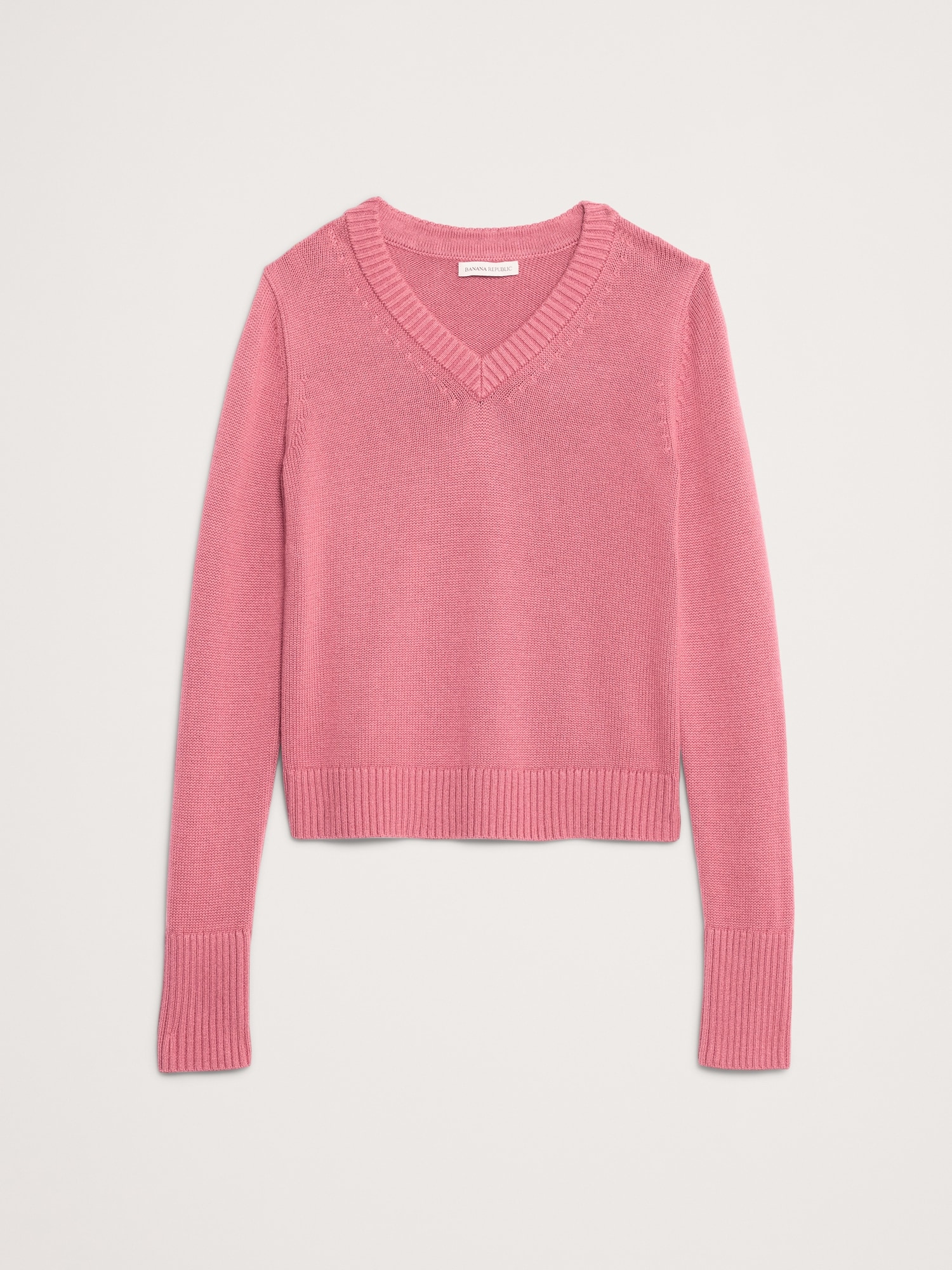 Image number 2 showing, Eversoft Cotton-Silk V-Neck Sweater