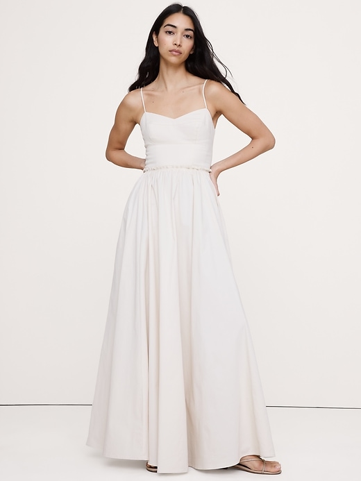 Soft Cotton Corset Maxi Dress