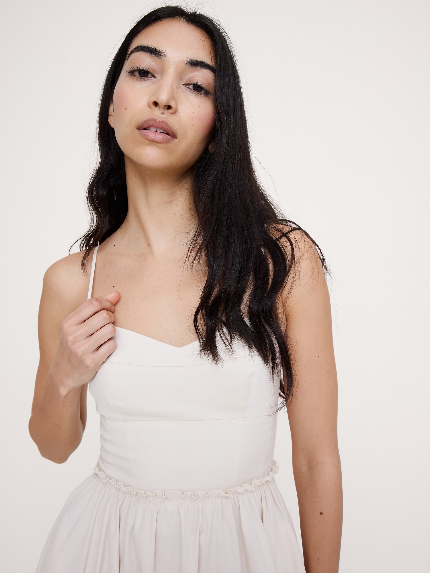 Image number 4 showing, Soft Cotton Corset Maxi Dress