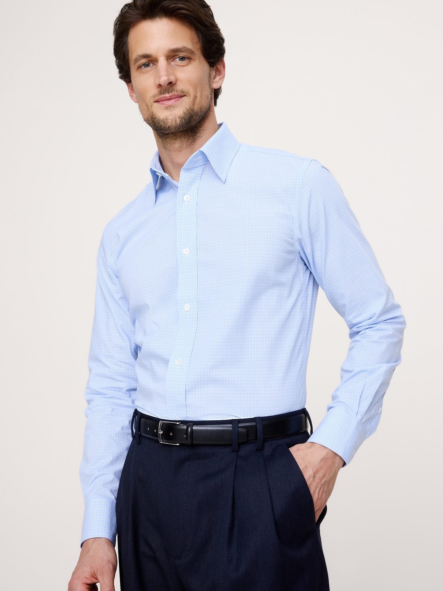 Slim-Fit Wrinkle-Resistant Dress Shirt