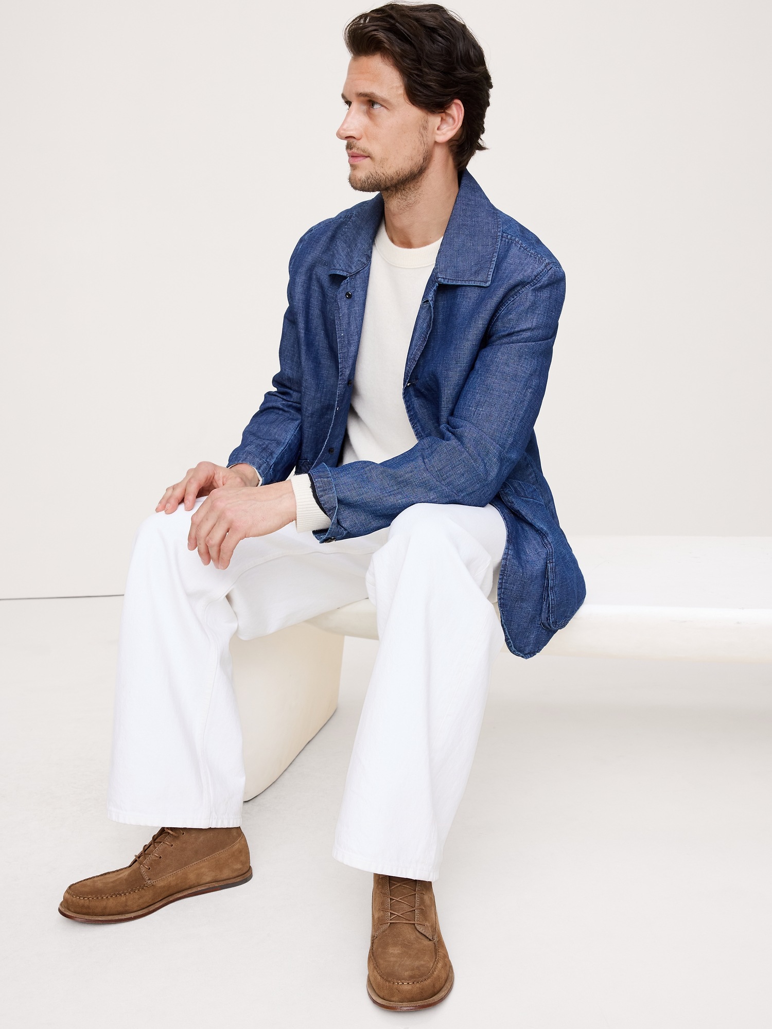 Мужские ботинки Banana Republic Italian Suede Chukka Boot, цвет: Средний коричневый — фото 2